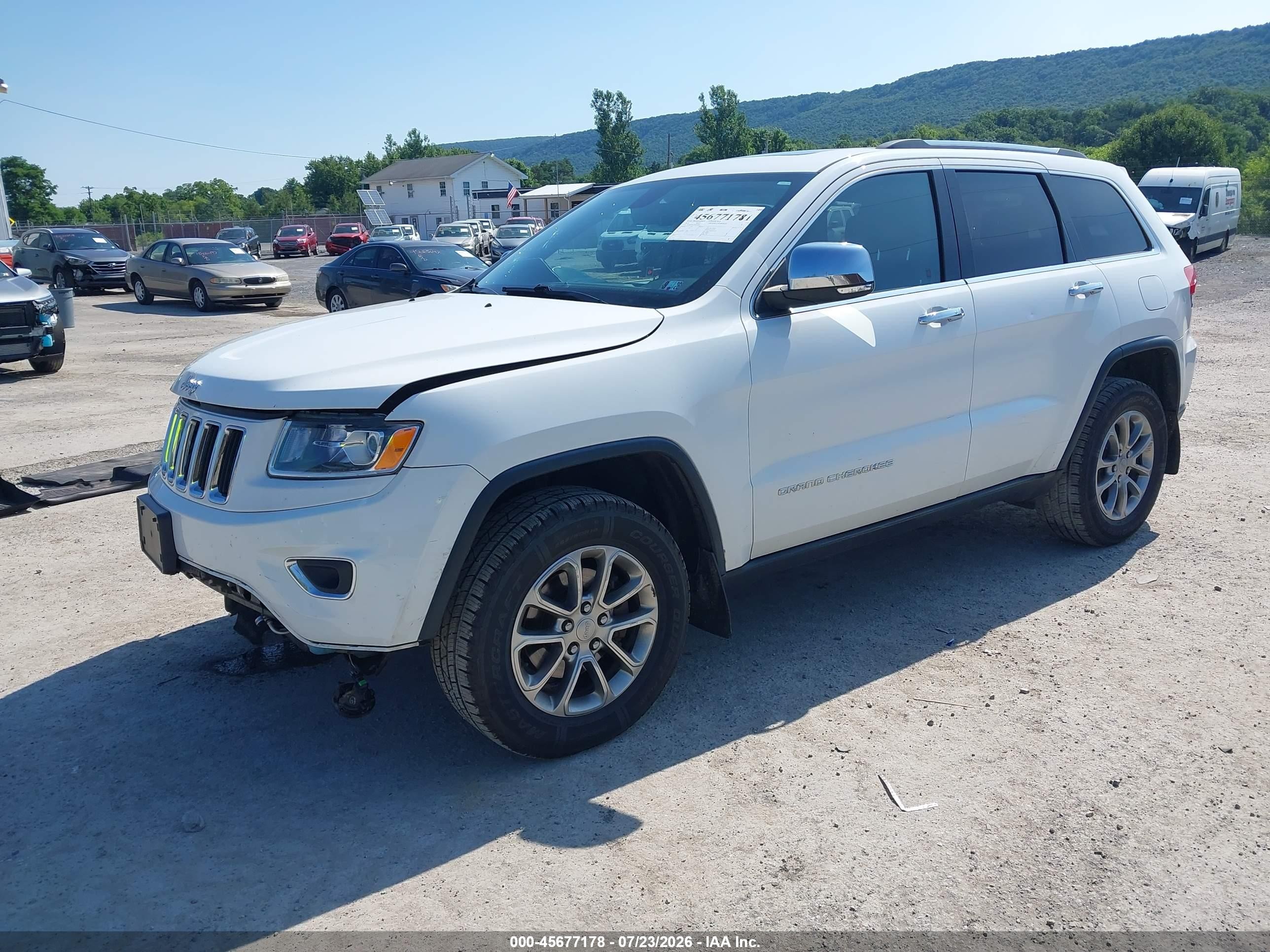 2015 Jeep Grand Cherokee Limited White vin: 1C4RJFBG7FC876900
