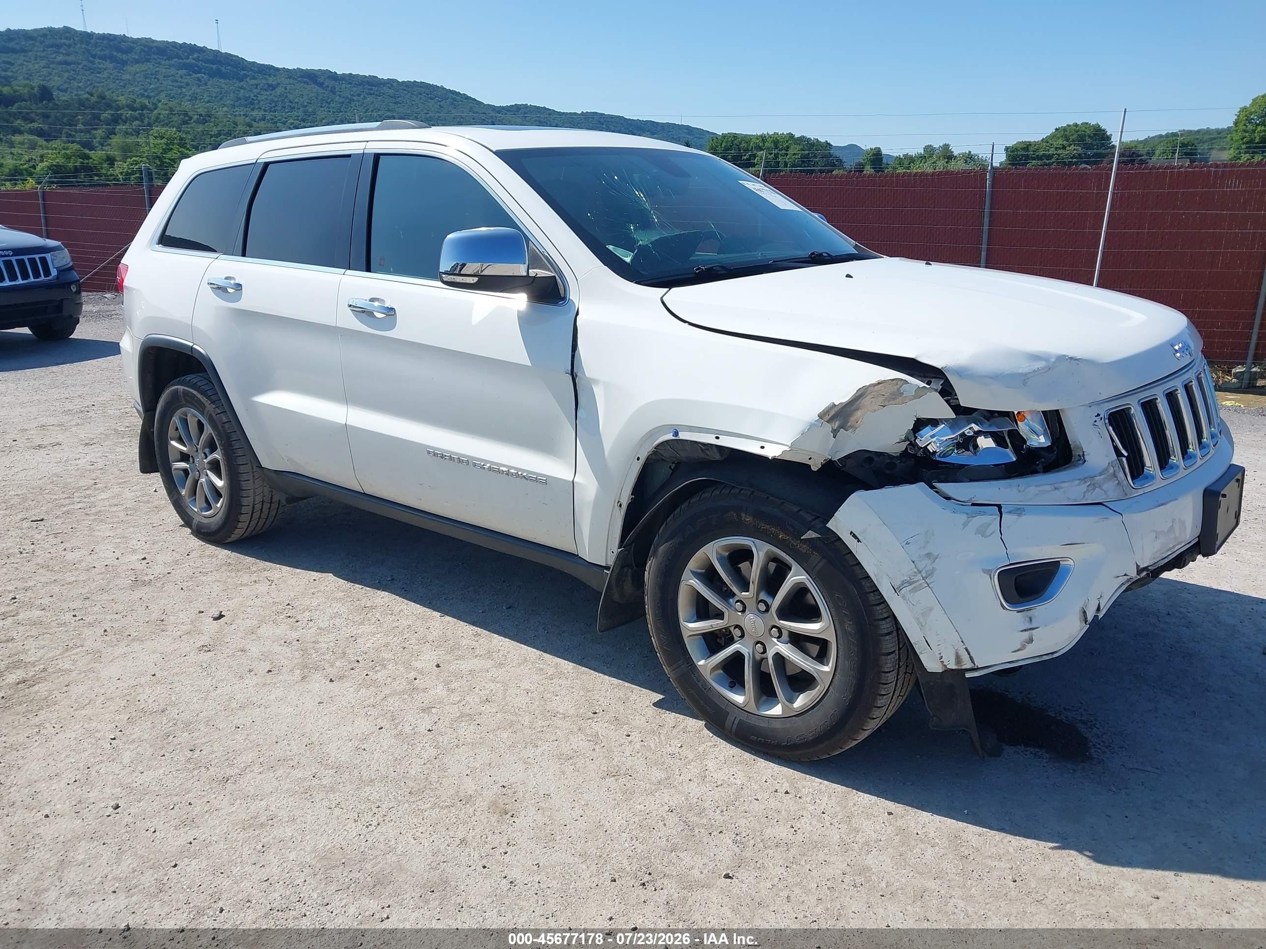 2015 Jeep Grand Cherokee Limited Белый vin: 1C4RJFBG7FC876900