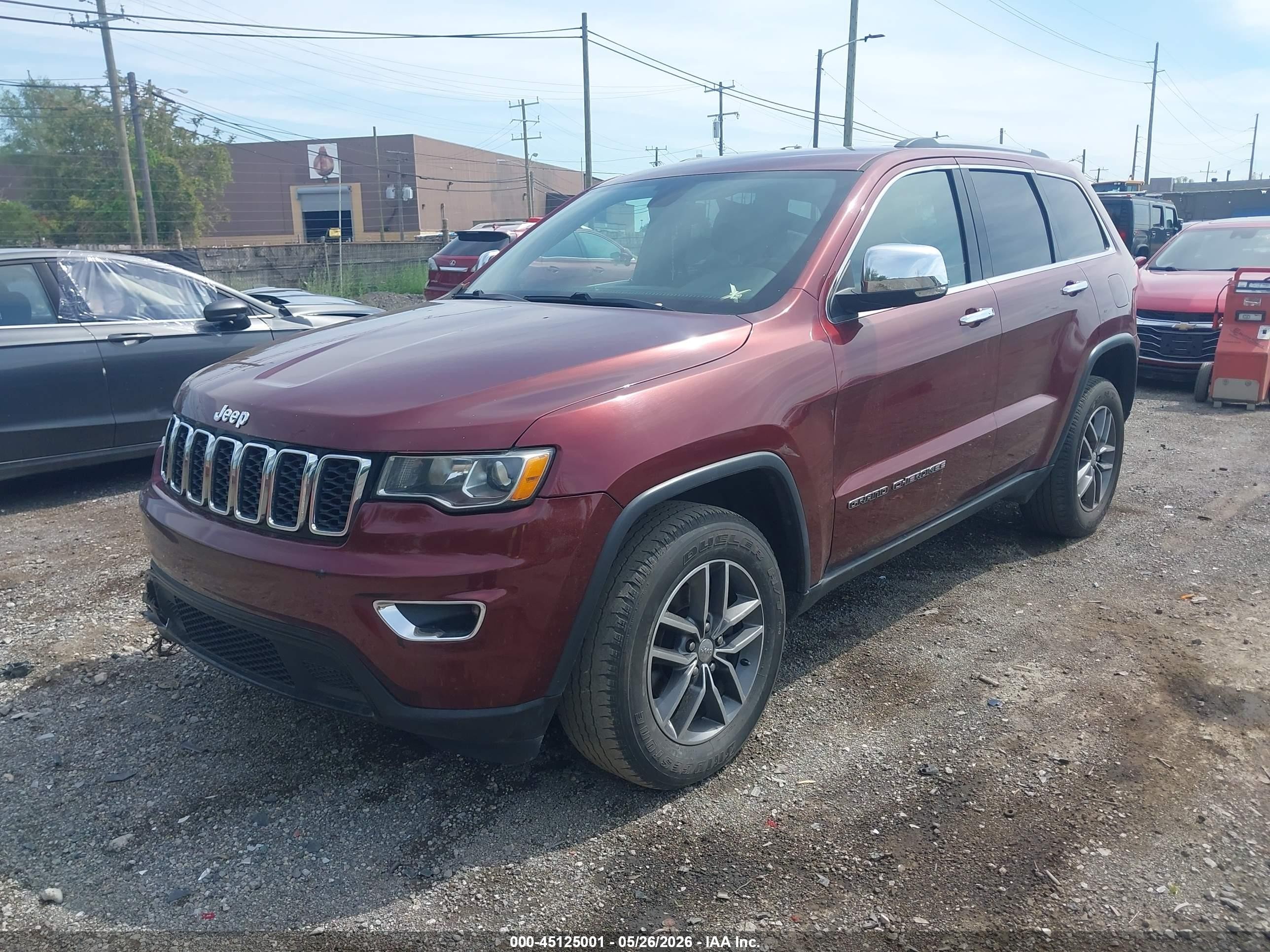 2017 Jeep Grand Cherokee Limited 4x4 Burgundy vin: 1C4RJFBG7HC671242