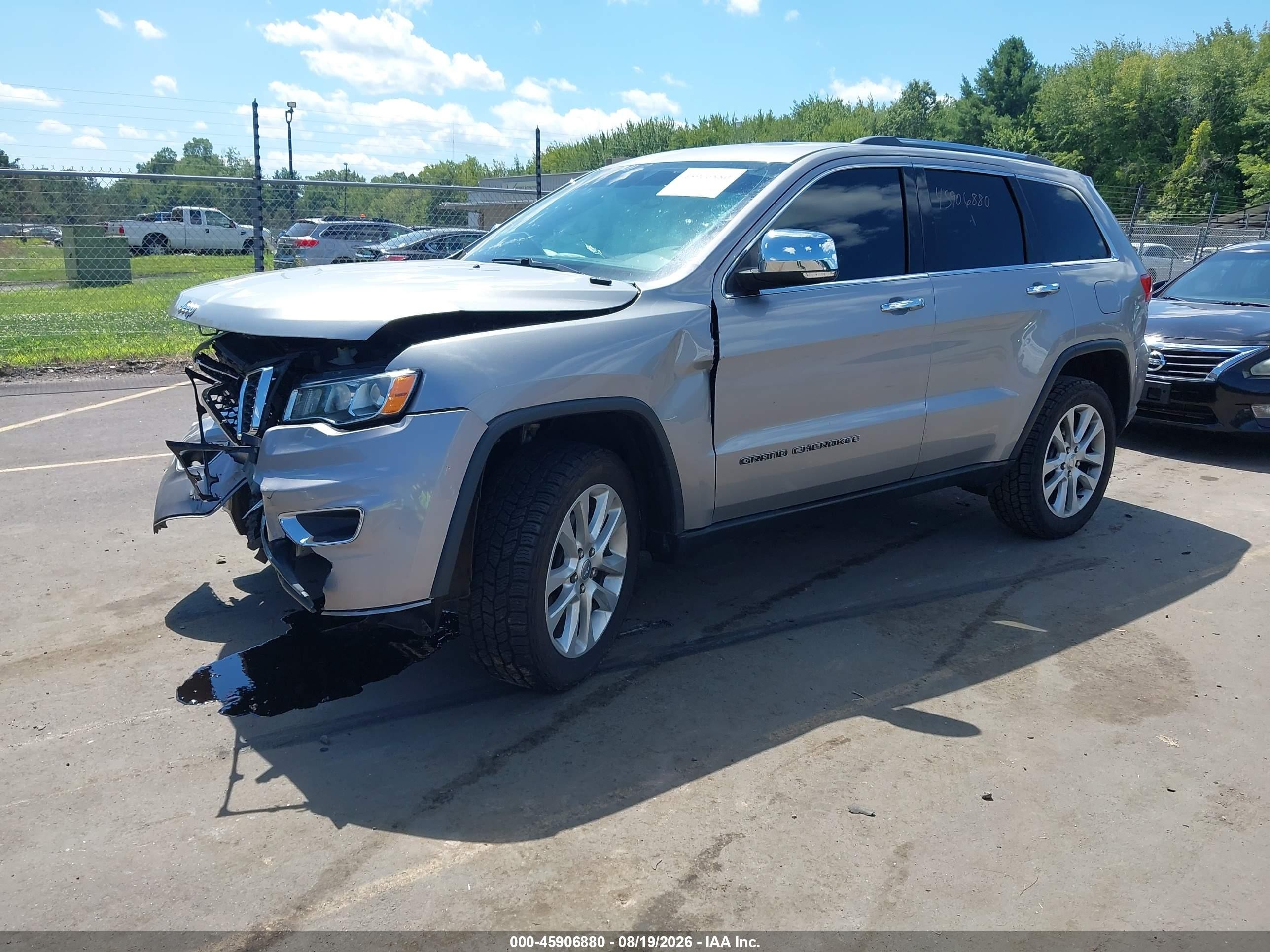 2017 Jeep Grand Cherokee Limited Gray vin: 1C4RJFBG7HC873644