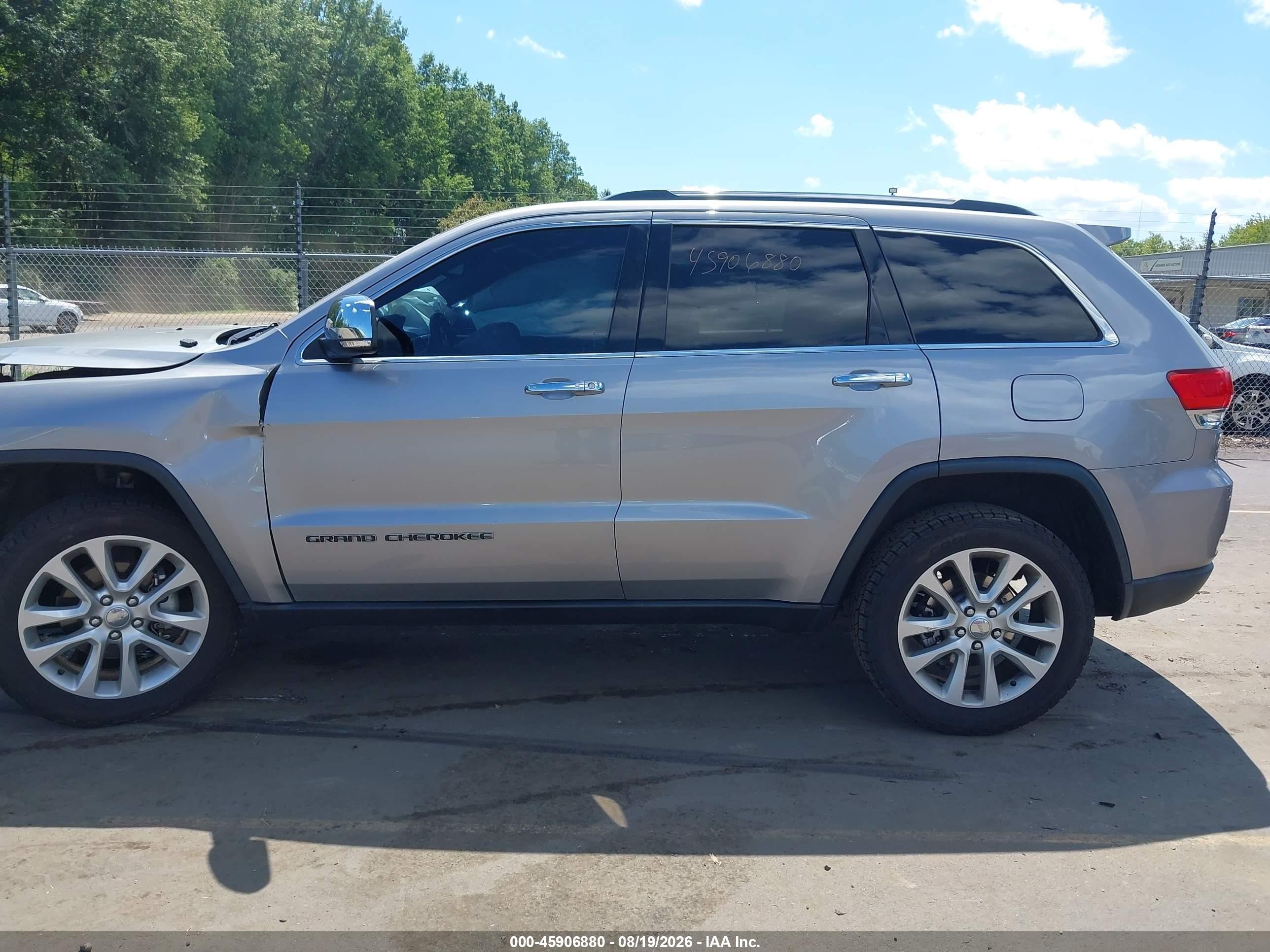 2017 Jeep Grand Cherokee Limited Gray vin: 1C4RJFBG7HC873644