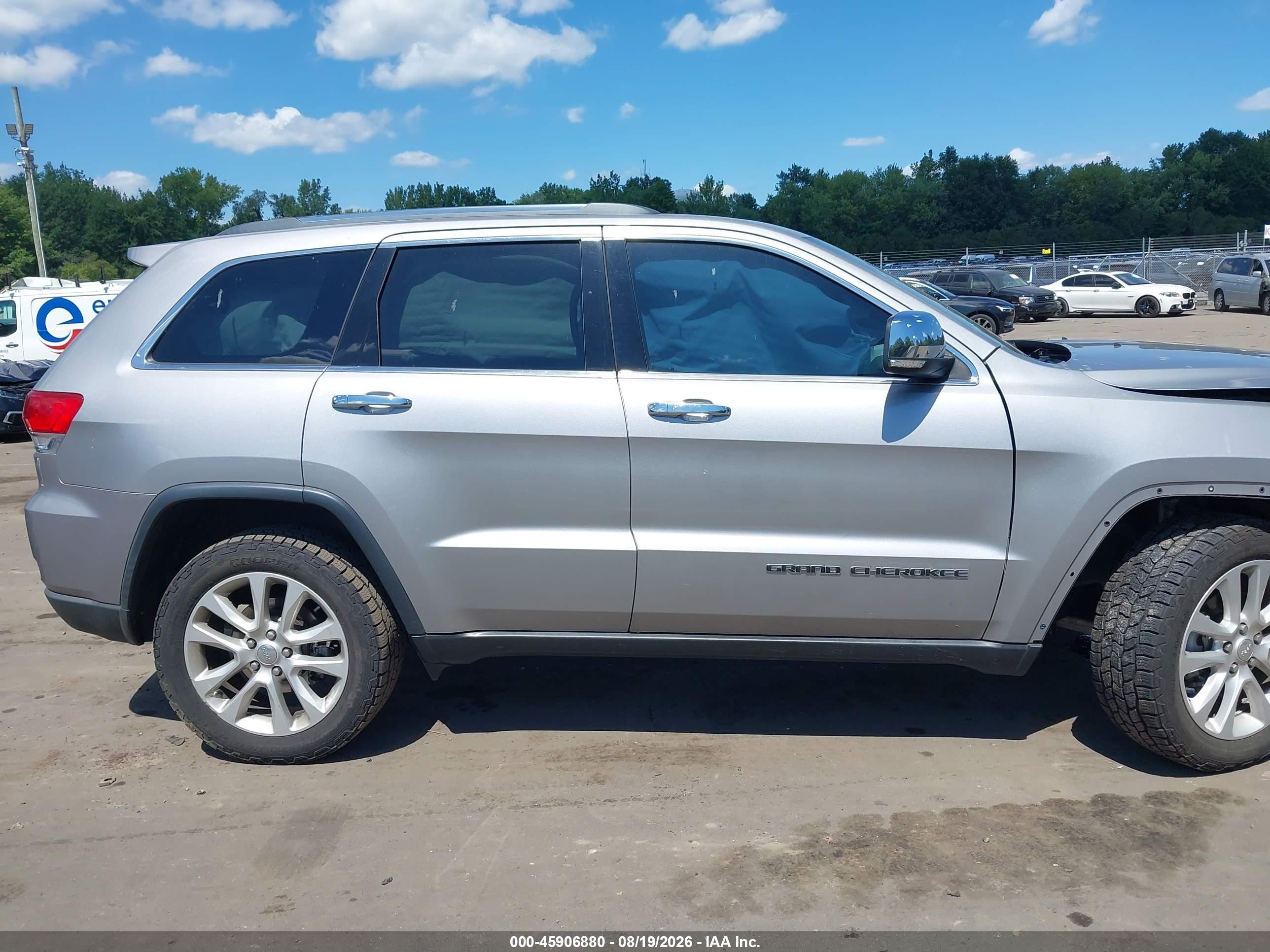 2017 Jeep Grand Cherokee Limited Gray vin: 1C4RJFBG7HC873644