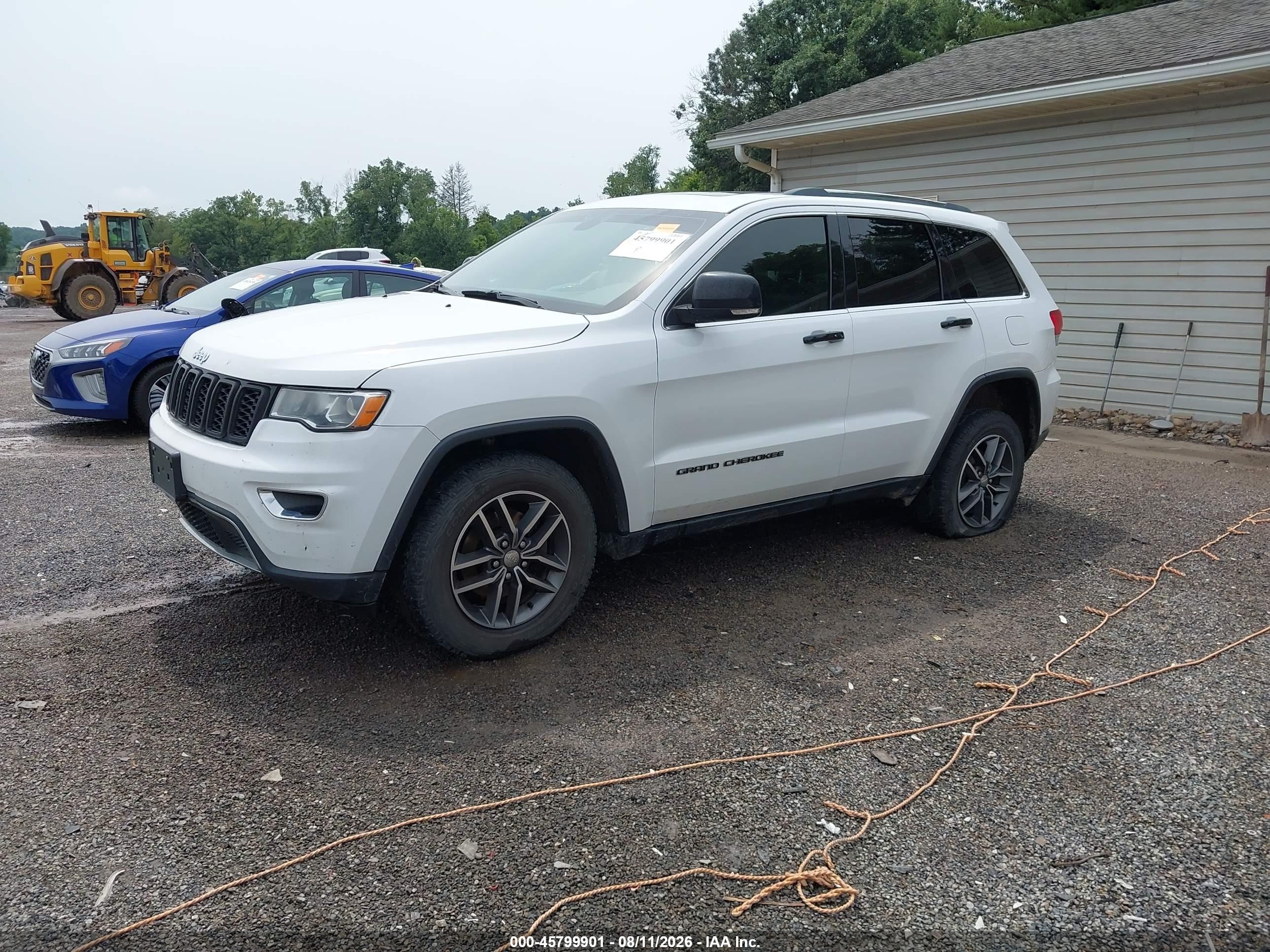 2018 Jeep Grand Cherokee Limited 4x4 White vin: 1C4RJFBG7JC388104