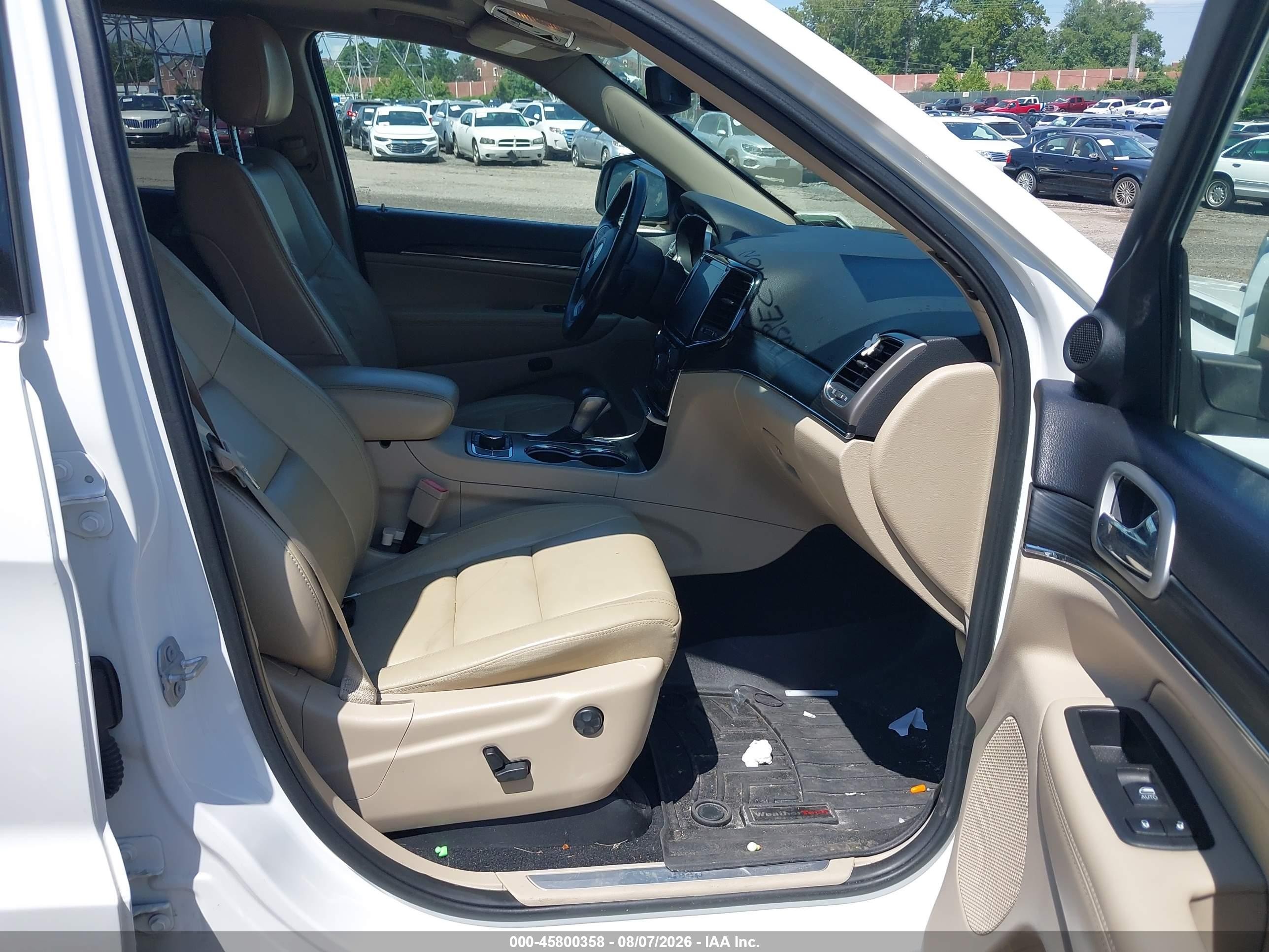 2019 Jeep Grand Cherokee Limited 4x4 White vin: 1C4RJFBG7KC649068