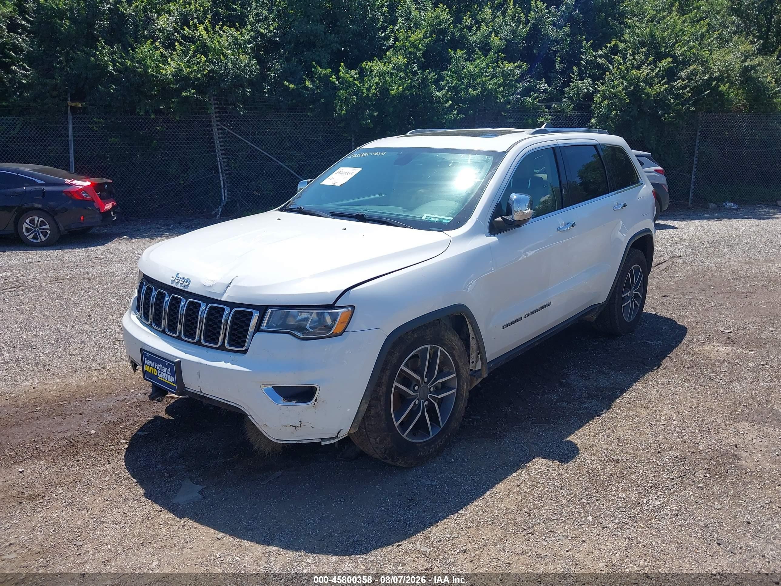 2019 Jeep Grand Cherokee Limited 4x4 White vin: 1C4RJFBG7KC649068