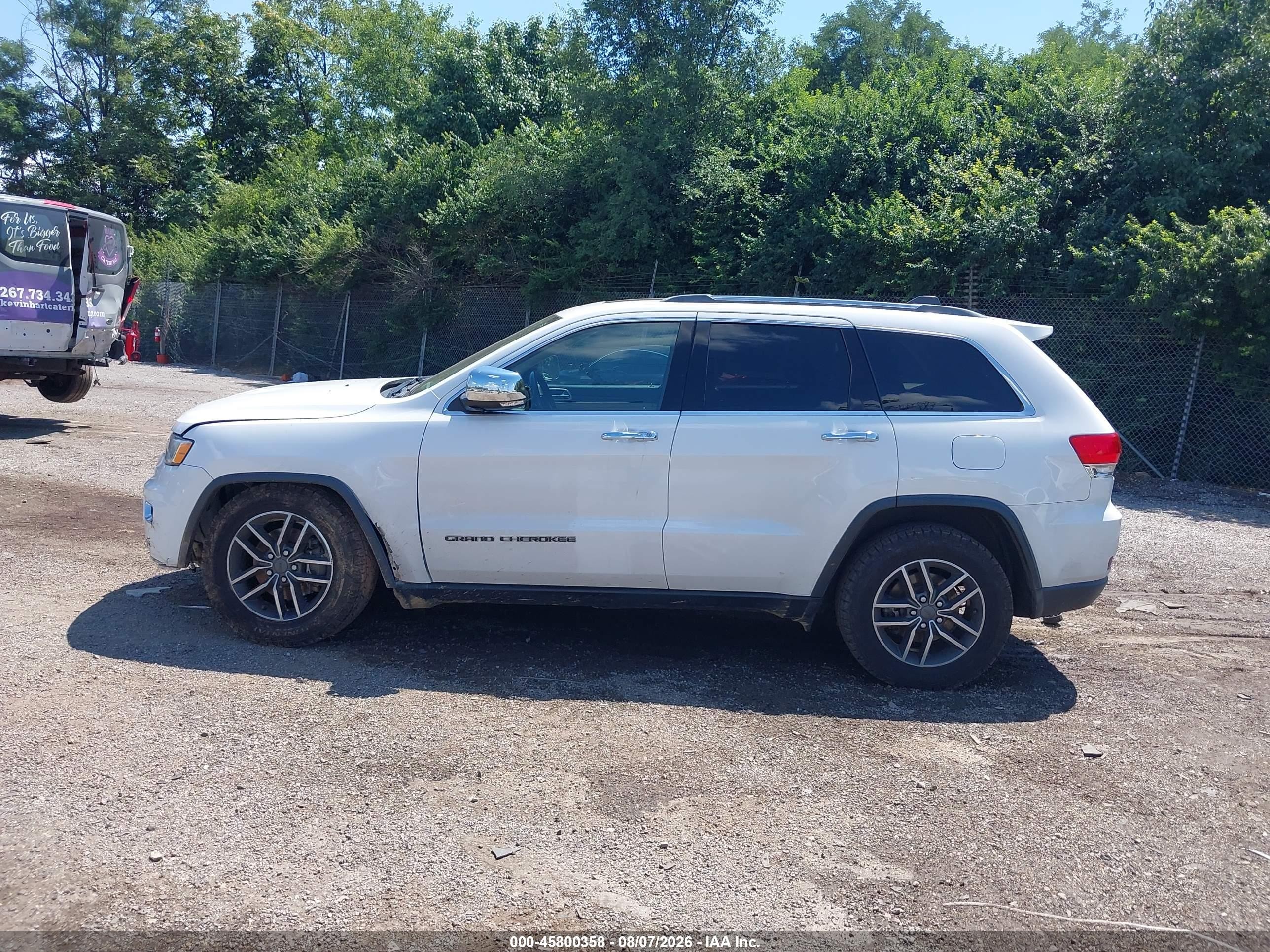 2019 Jeep Grand Cherokee Limited 4x4 White vin: 1C4RJFBG7KC649068