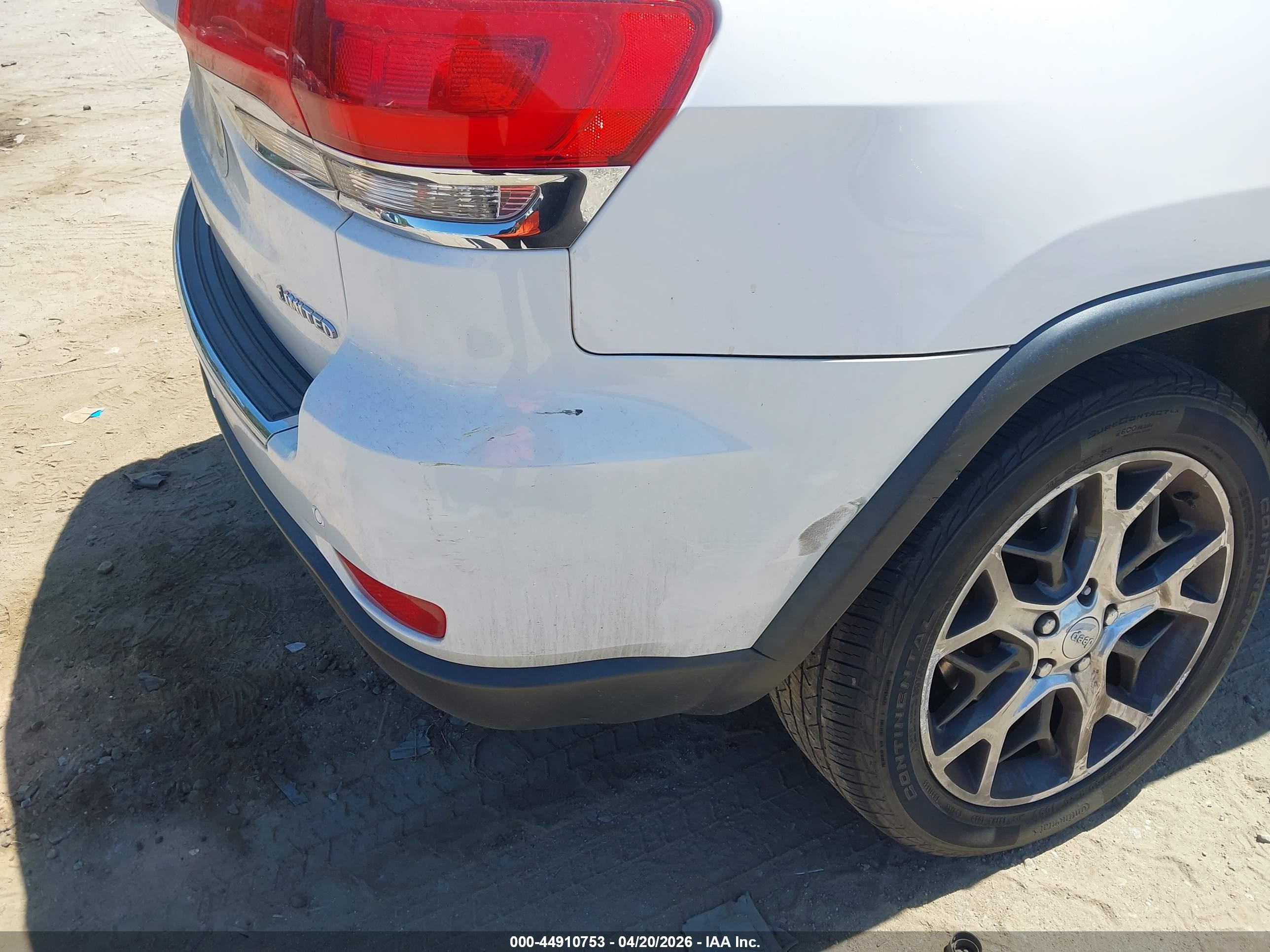 2019 Jeep Grand Cherokee Limited 4x4 White vin: 1C4RJFBG7KC782087