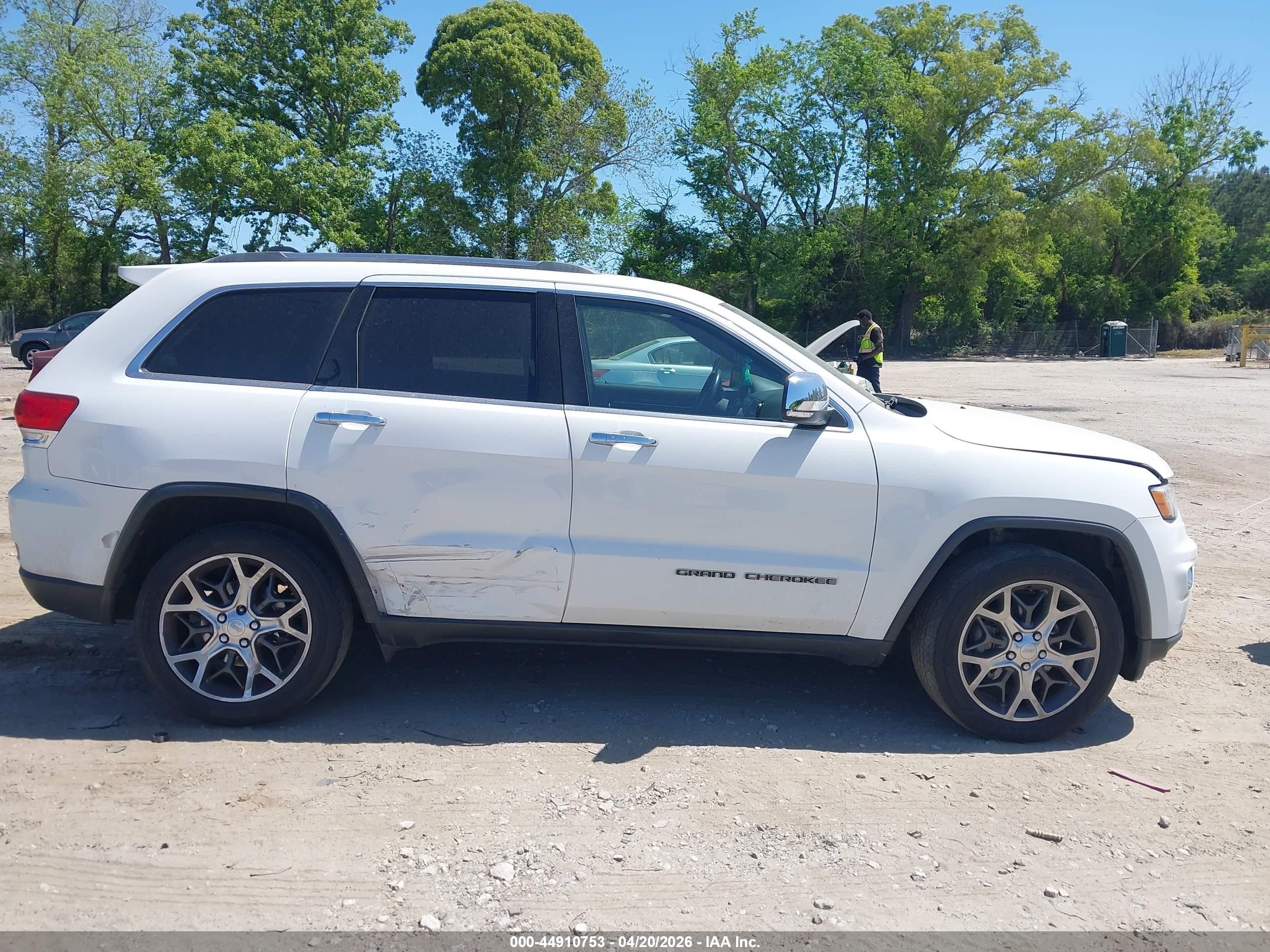2019 Jeep Grand Cherokee Limited 4x4 White vin: 1C4RJFBG7KC782087