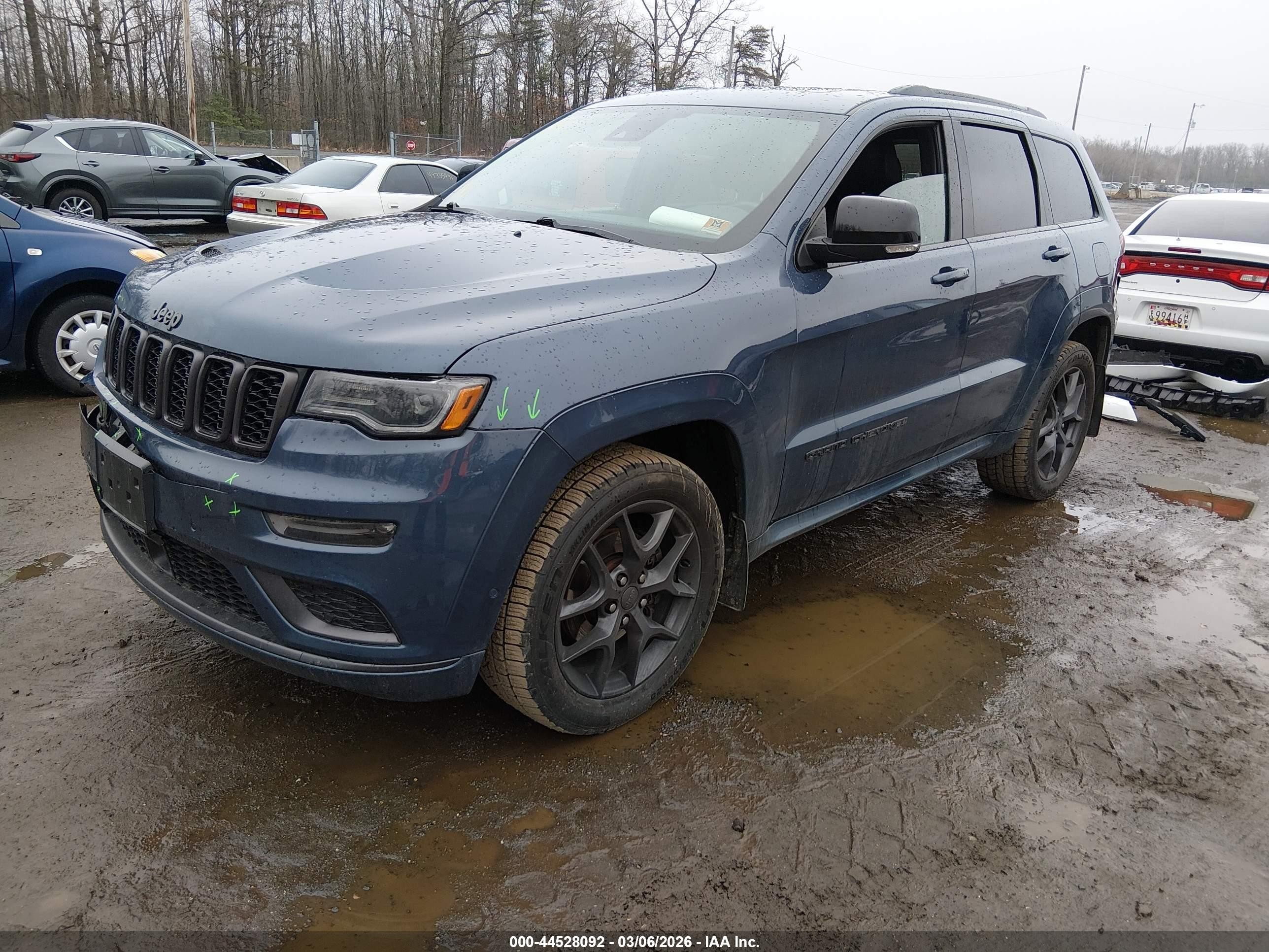 2019 Jeep Grand Cherokee Limited X 4x4 Синий vin: 1C4RJFBG7KC843504