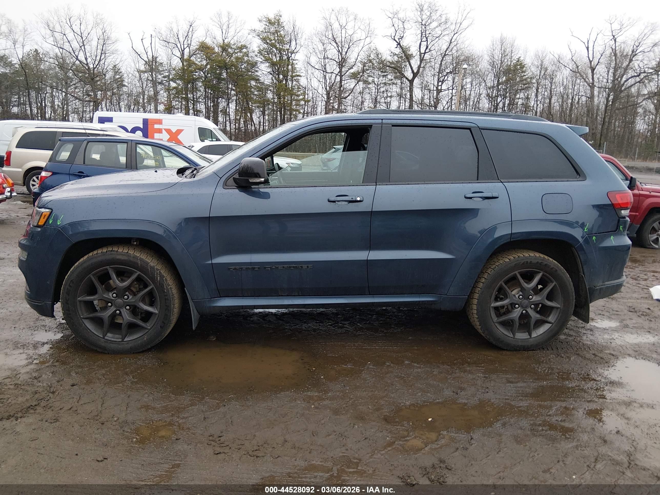 2019 Jeep Grand Cherokee Limited X 4x4 Синий vin: 1C4RJFBG7KC843504