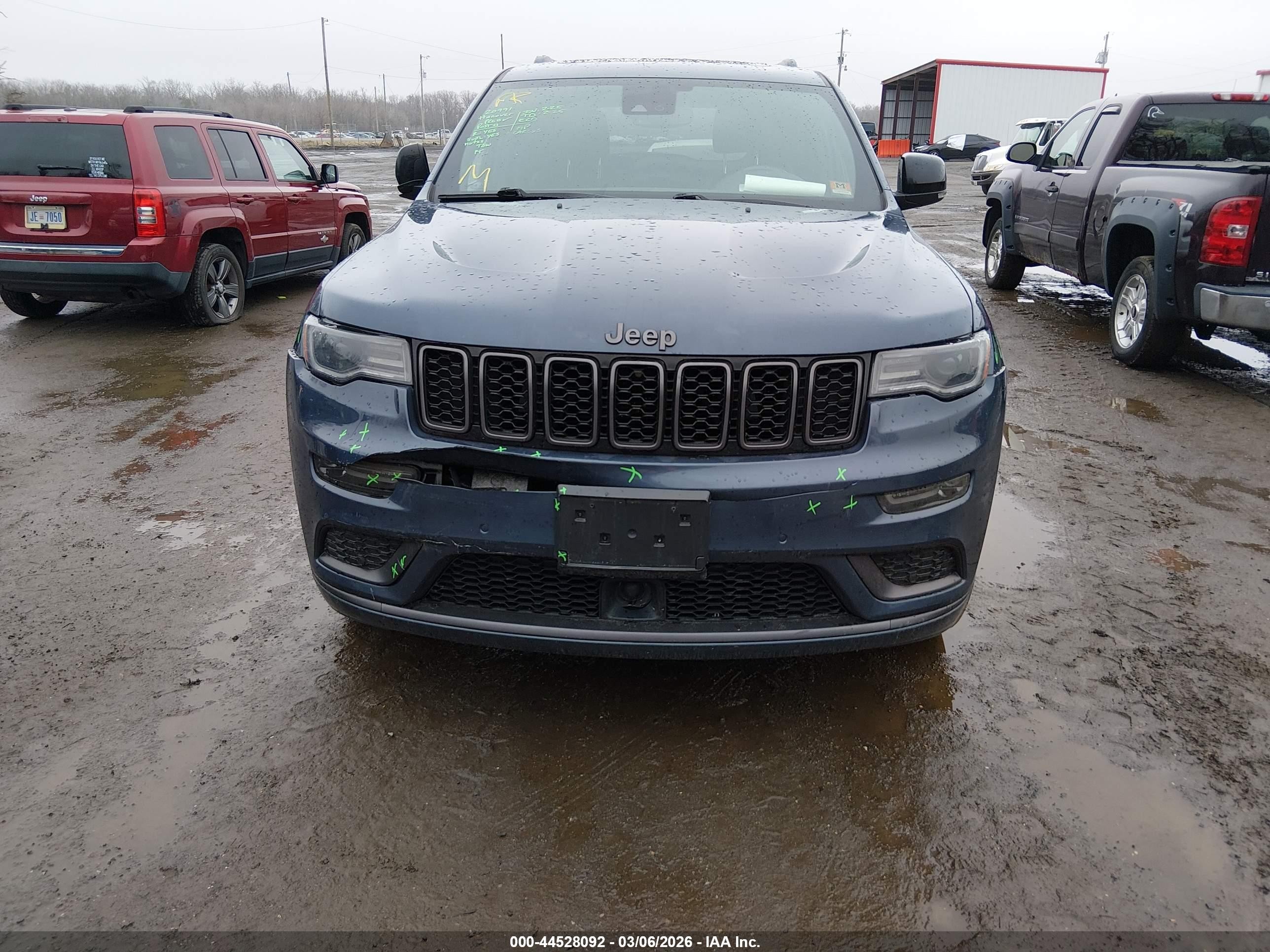 2019 Jeep Grand Cherokee Limited X 4x4 Синий vin: 1C4RJFBG7KC843504
