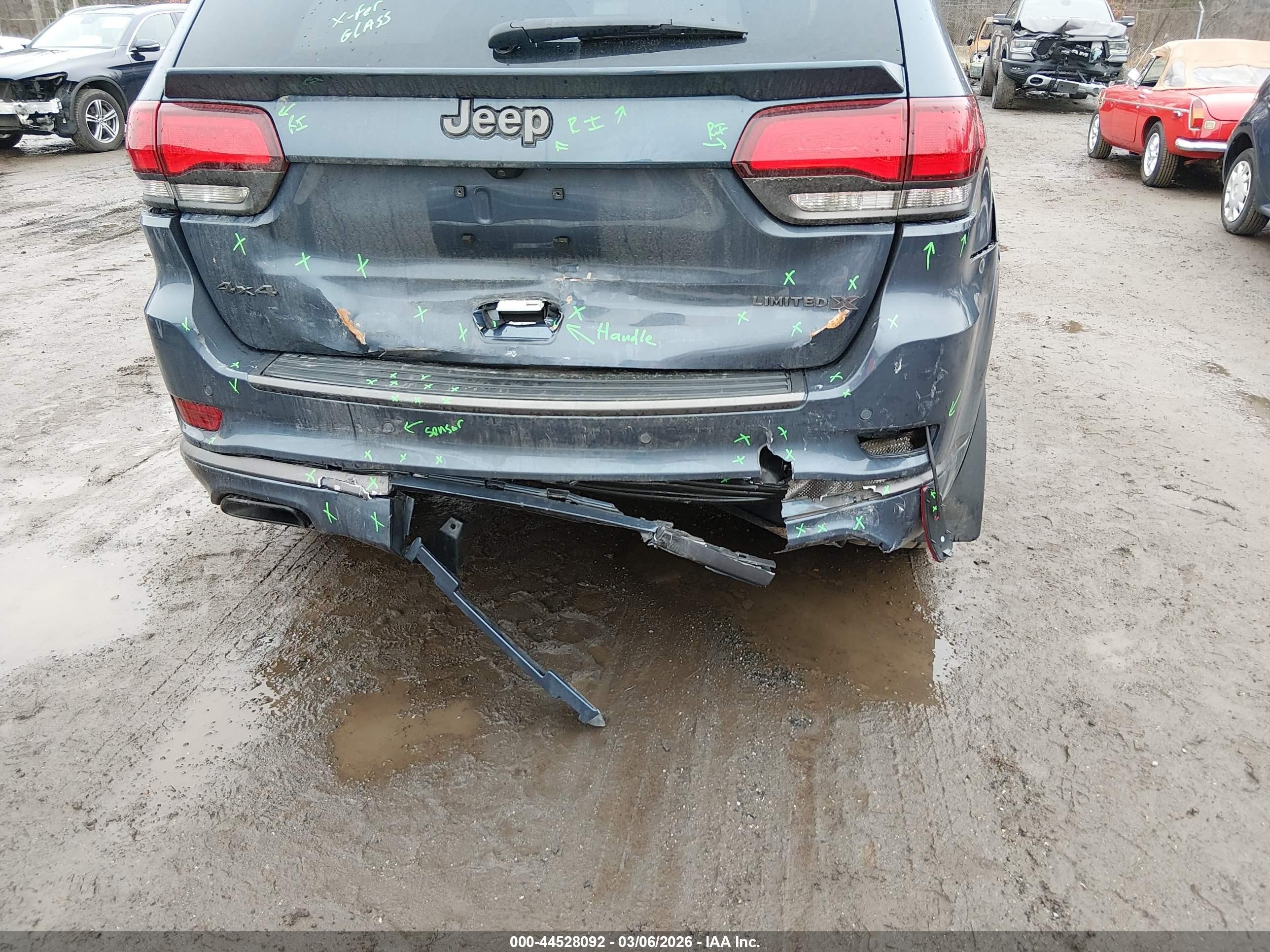 2019 Jeep Grand Cherokee Limited X 4x4 Синий vin: 1C4RJFBG7KC843504