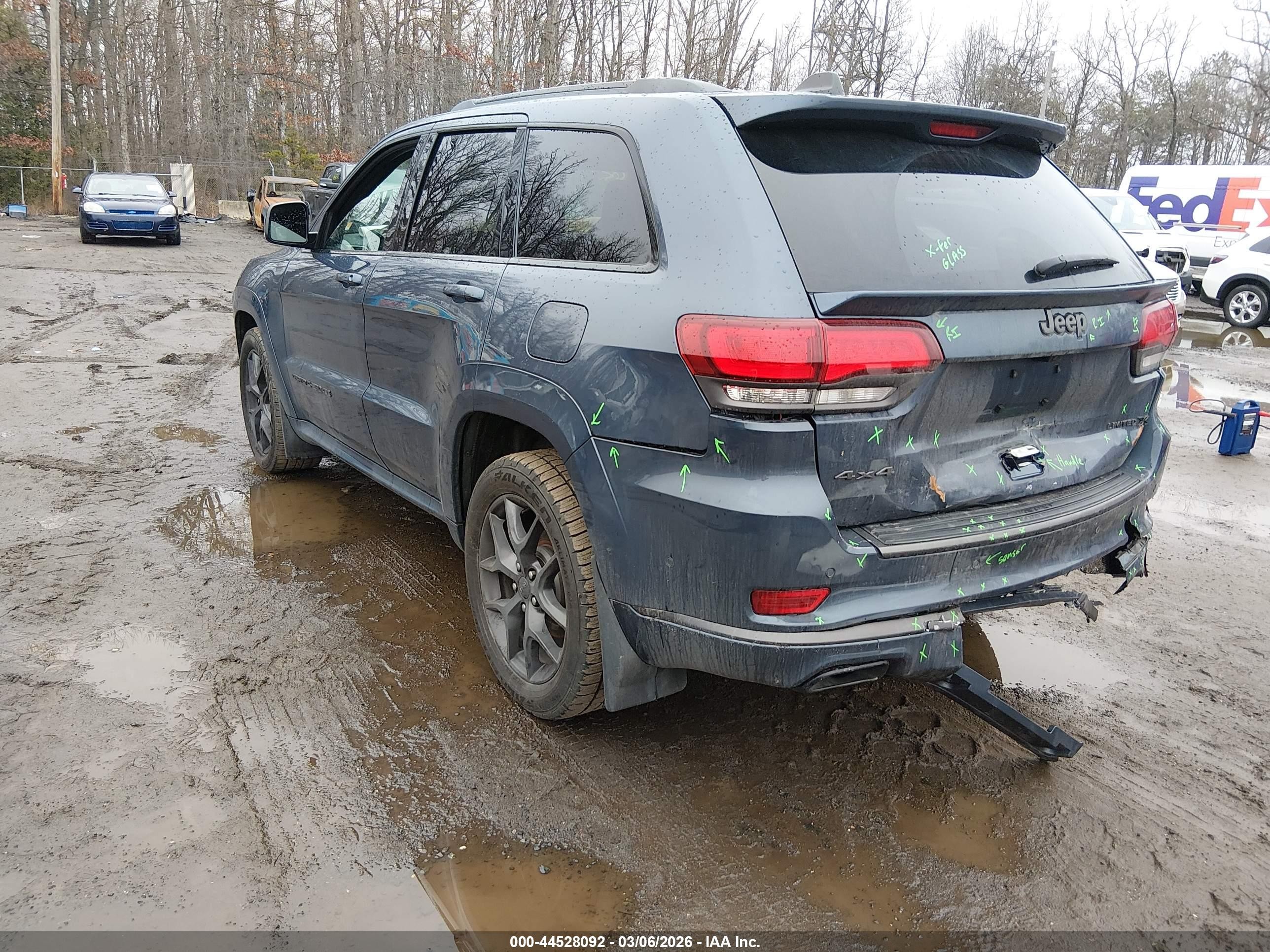 2019 Jeep Grand Cherokee Limited X 4x4 Синий vin: 1C4RJFBG7KC843504