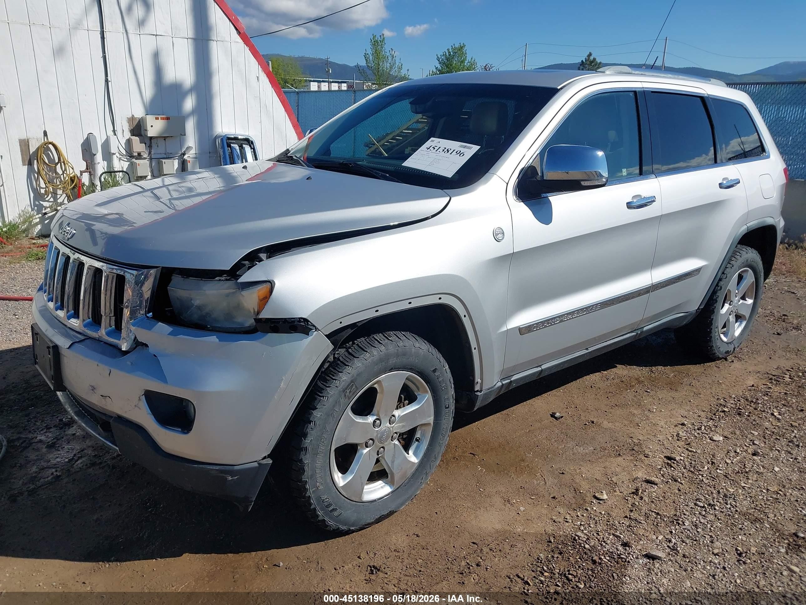 2012 Jeep Grand Cherokee Limited Silver vin: 1C4RJFBG8CC106426