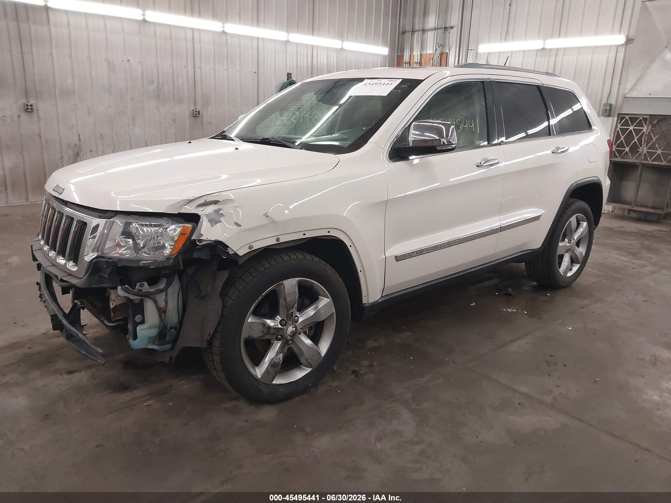2012 Jeep Grand Cherokee Limited White vin: 1C4RJFBG8CC179747