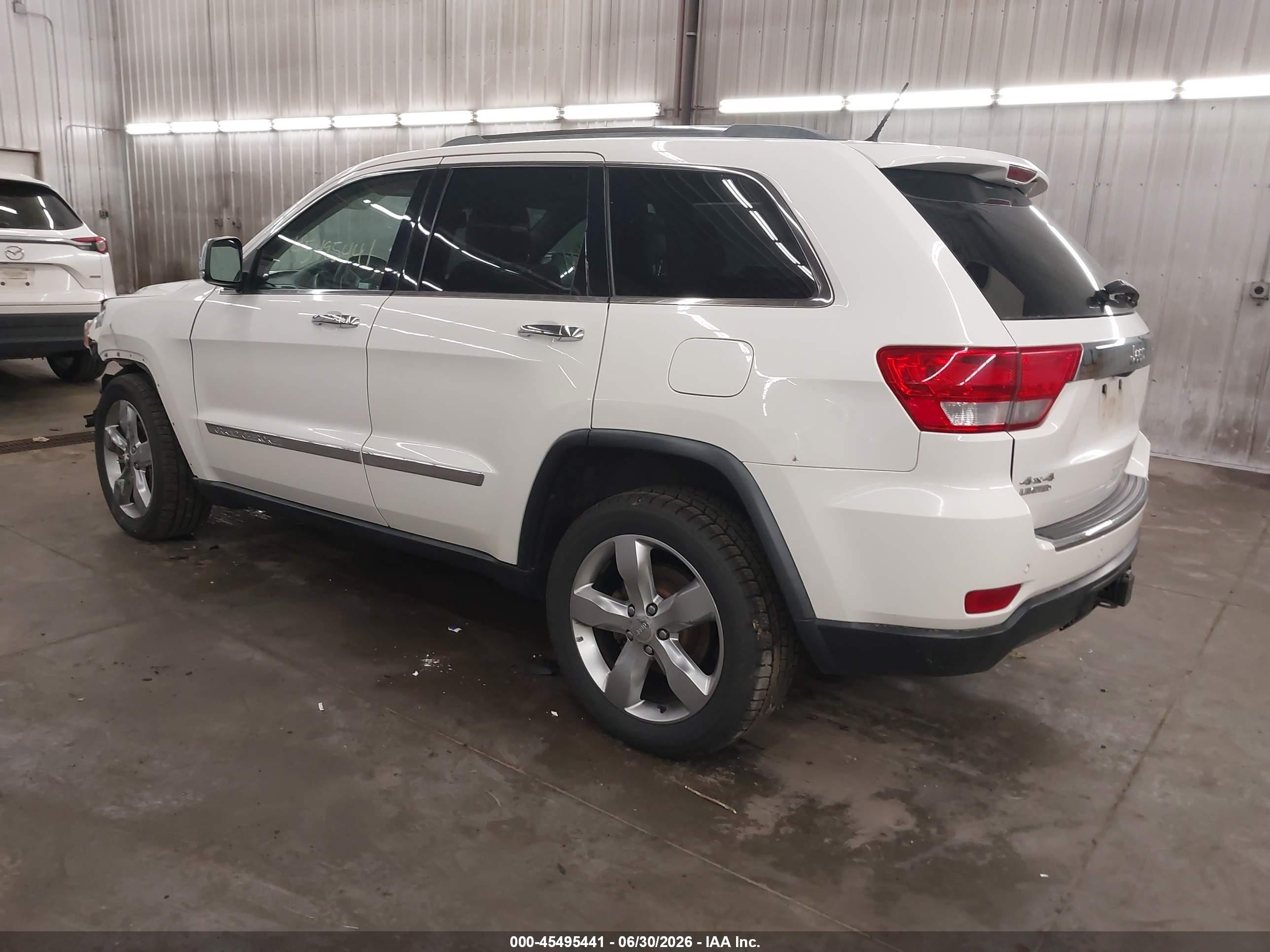2012 Jeep Grand Cherokee Limited White vin: 1C4RJFBG8CC179747
