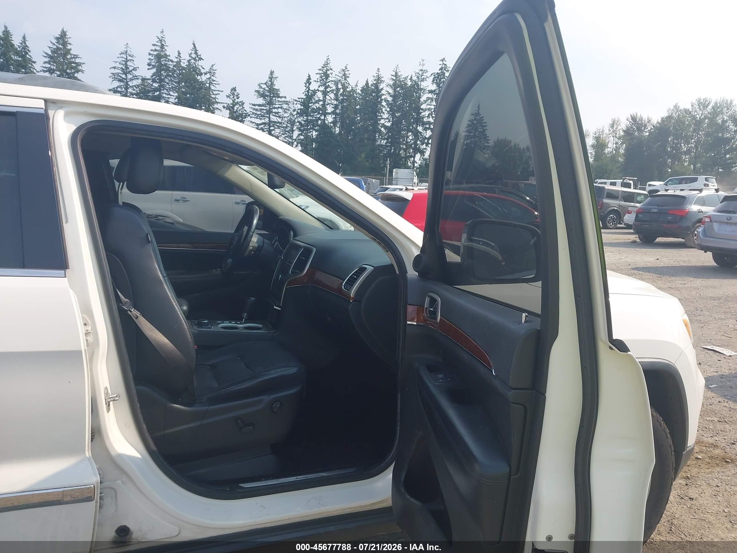 2012 Jeep Grand Cherokee Limited White vin: 1C4RJFBG8CC217820