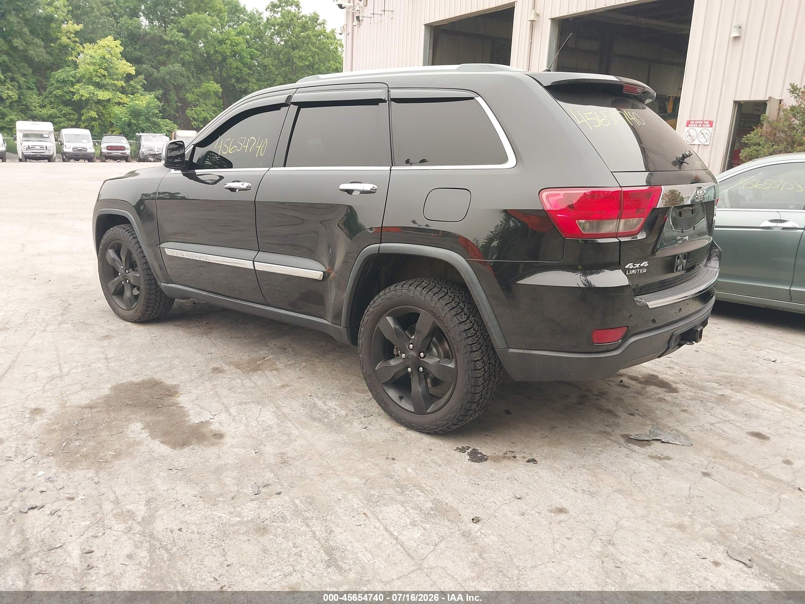 2012 Jeep Grand Cherokee Limited Black vin: 1C4RJFBG8CC219163
