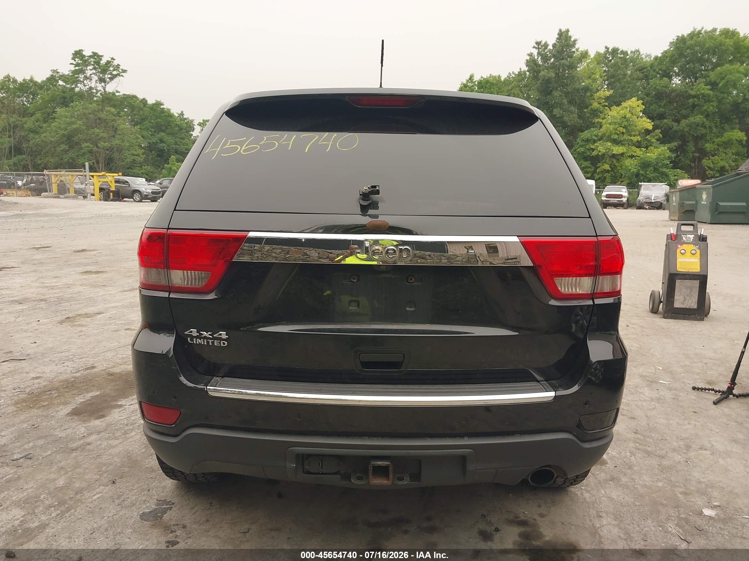2012 Jeep Grand Cherokee Limited Black vin: 1C4RJFBG8CC219163