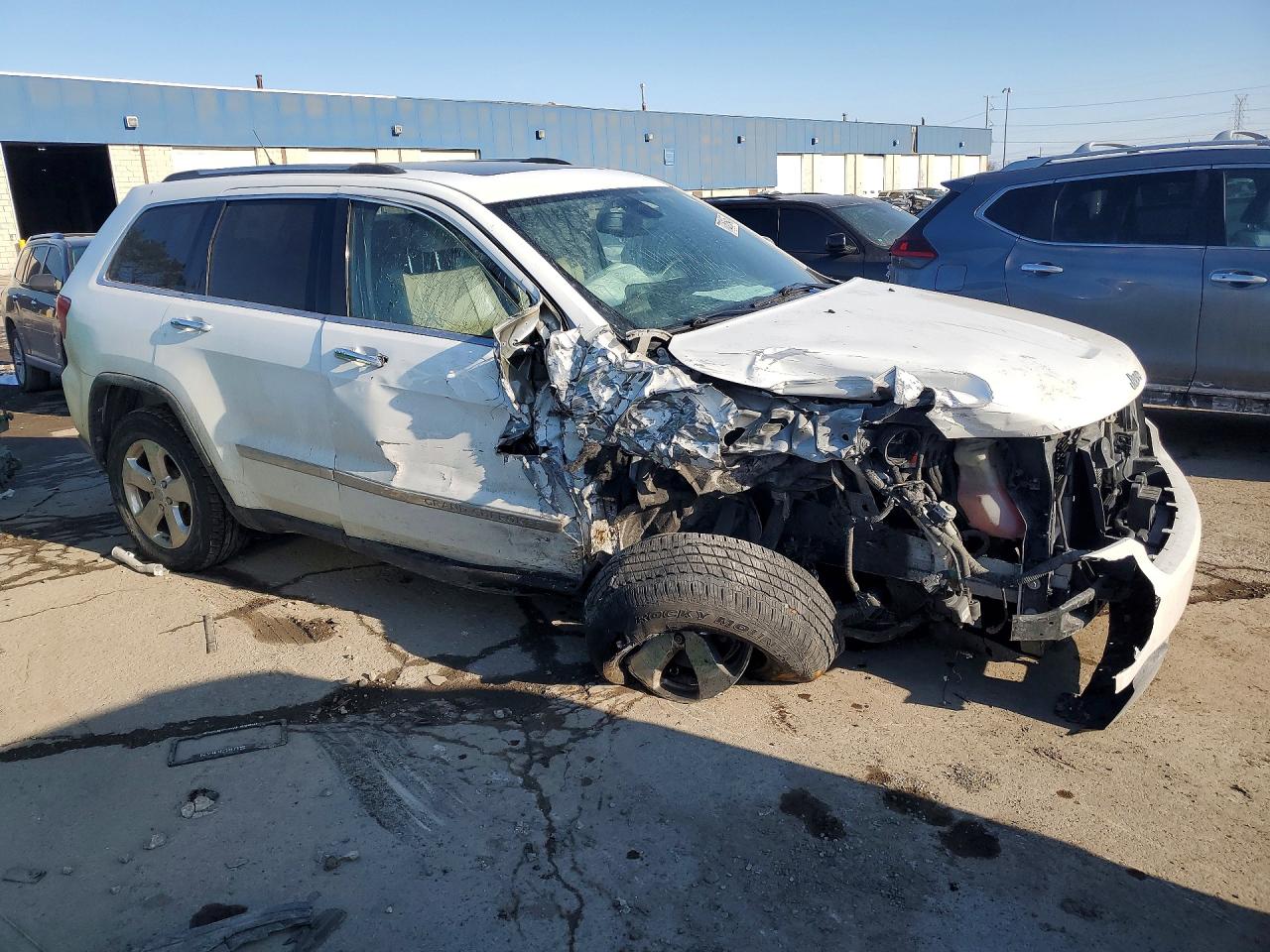 2013 Jeep Grand Cherokee Limited White vin: 1C4RJFBG8DC631617