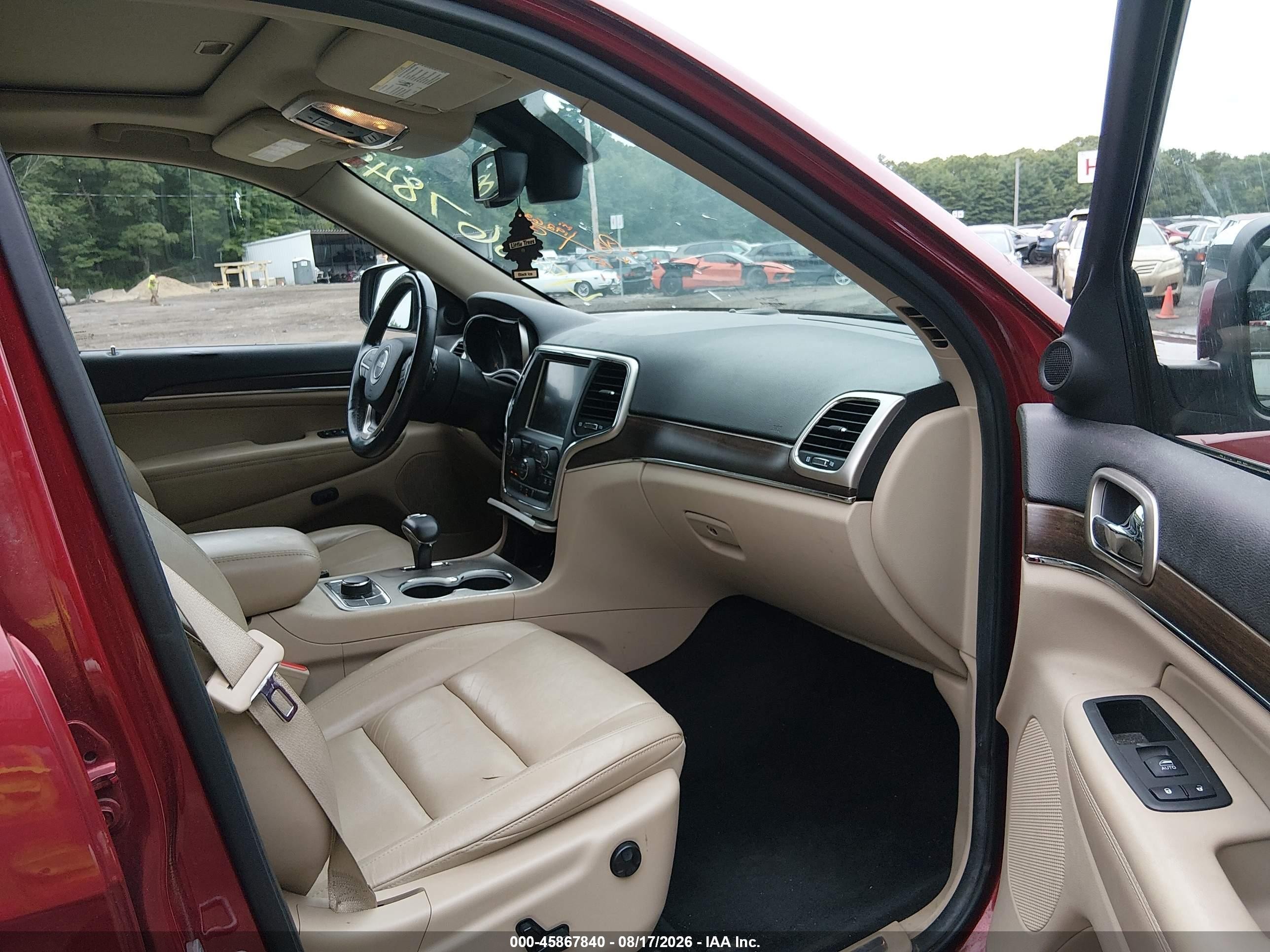 2014 Jeep Grand Cherokee Limited Red vin: 1C4RJFBG8EC100922