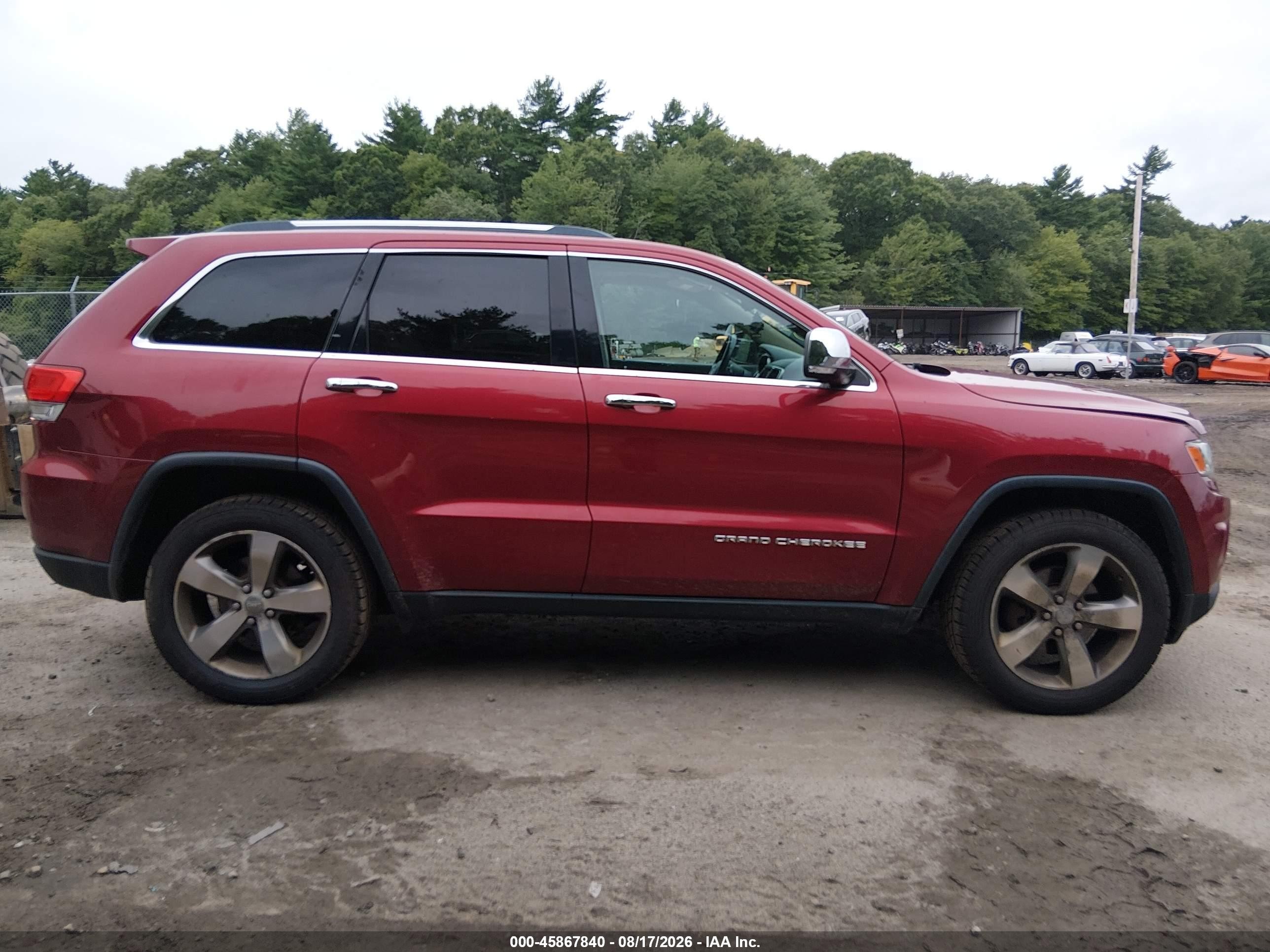 2014 Jeep Grand Cherokee Limited Red vin: 1C4RJFBG8EC100922