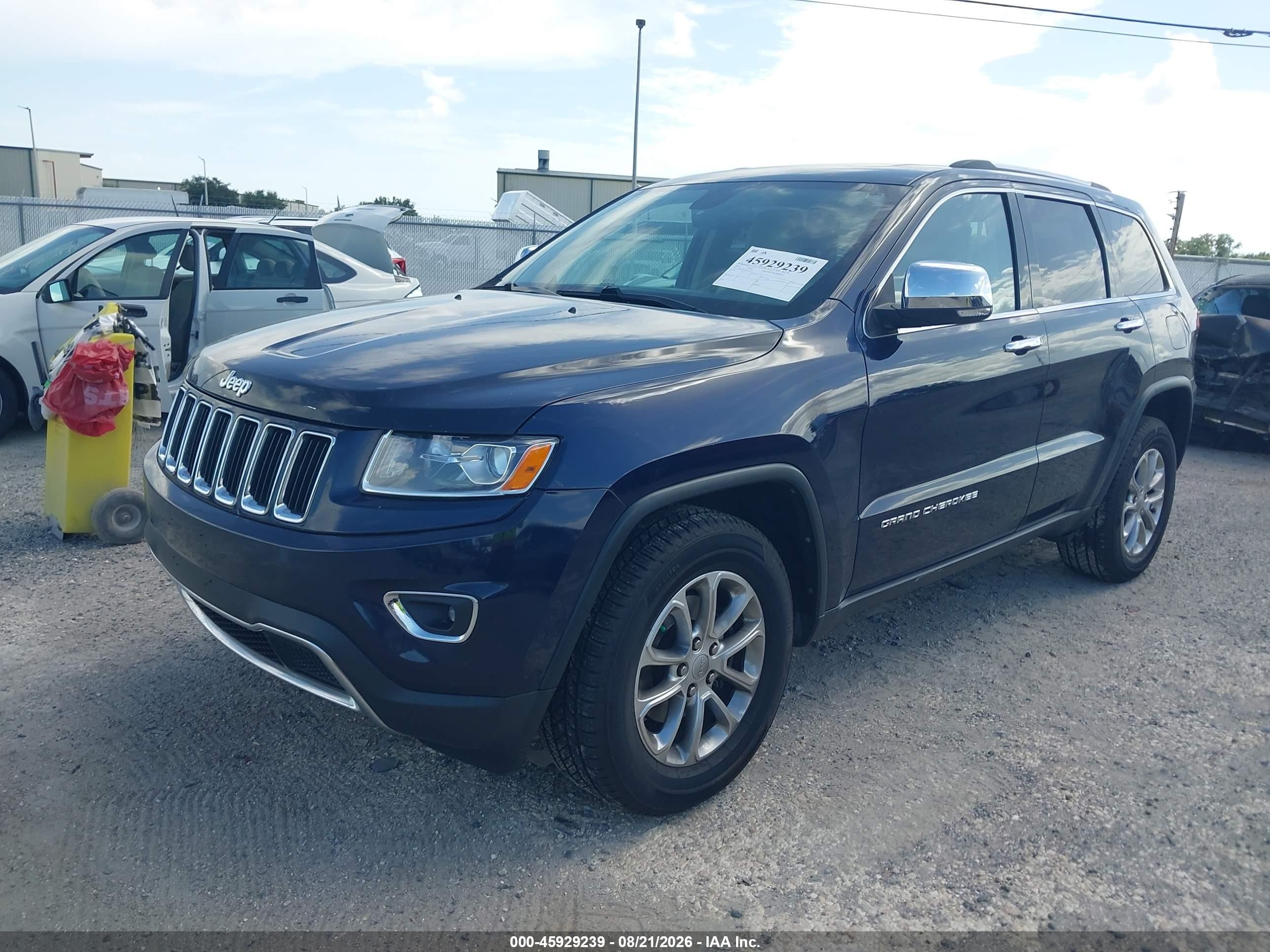 2014 Jeep Grand Cherokee Limited Синий vin: 1C4RJFBG8EC103433