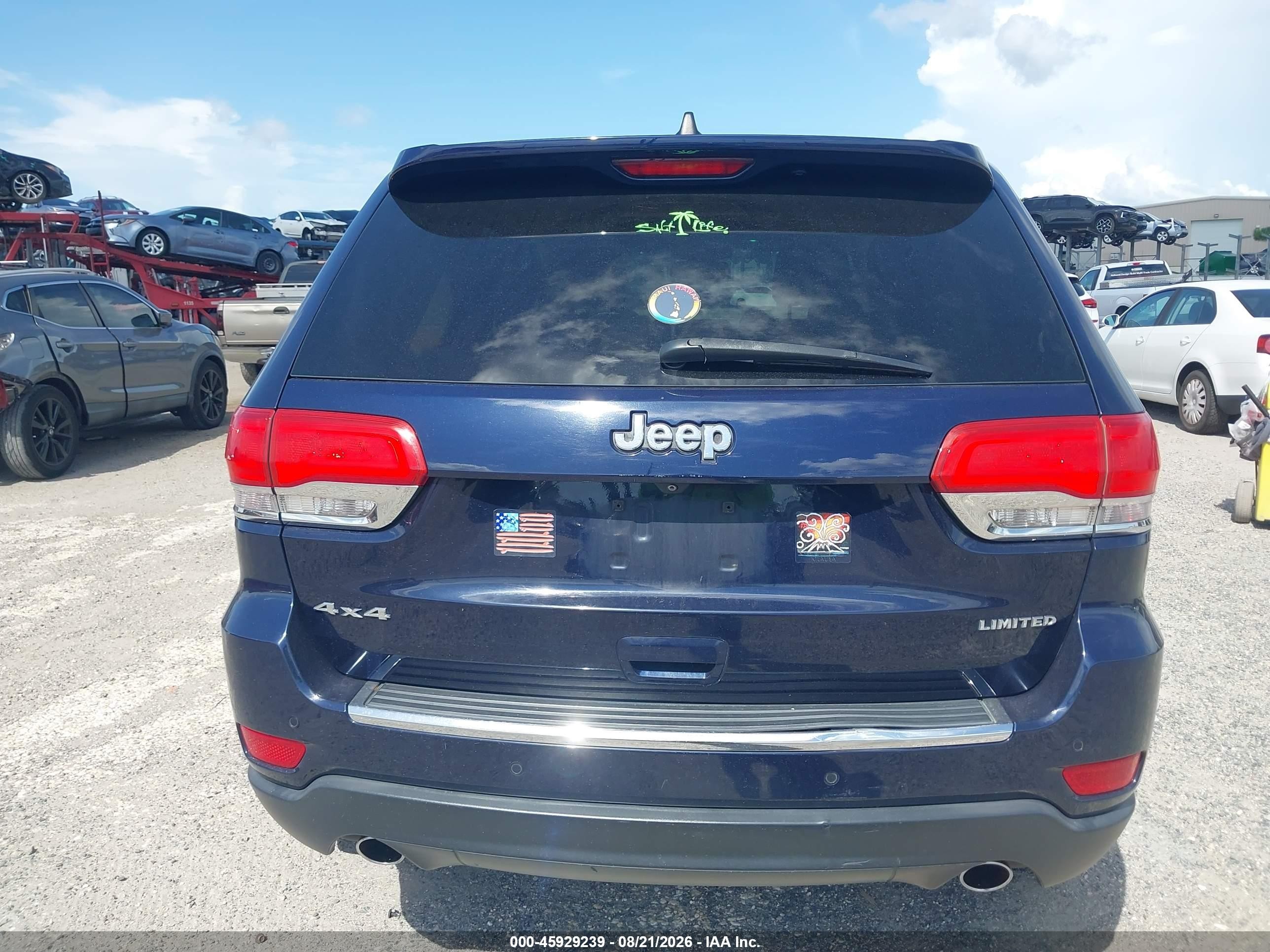 2014 Jeep Grand Cherokee Limited Синий vin: 1C4RJFBG8EC103433