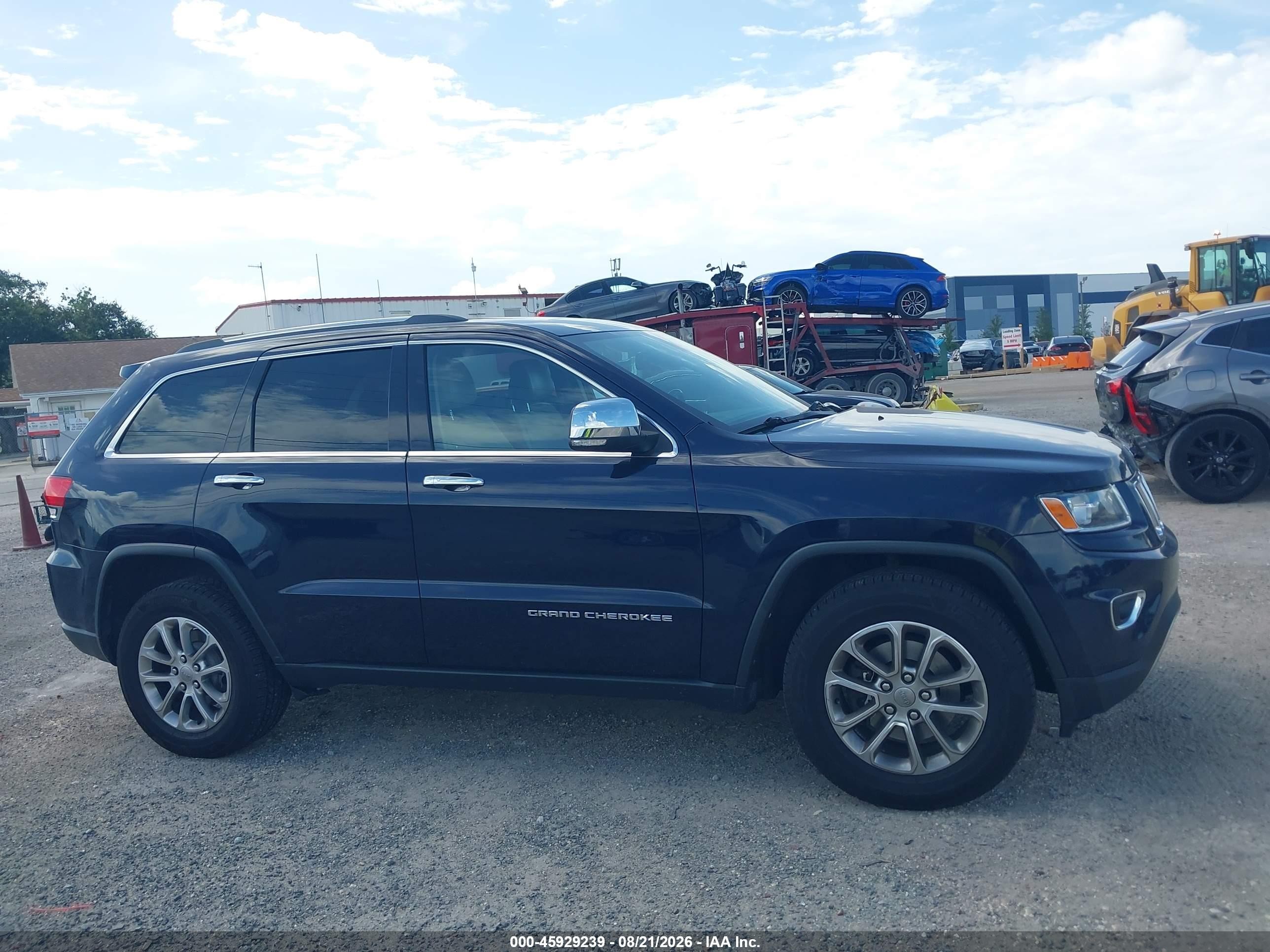 2014 Jeep Grand Cherokee Limited Синий vin: 1C4RJFBG8EC103433