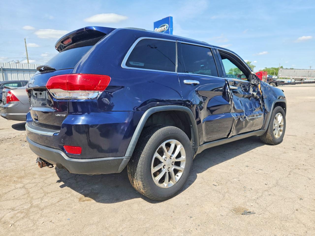2014 Jeep Grand Cherokee Limited Blue vin: 1C4RJFBG8EC120961