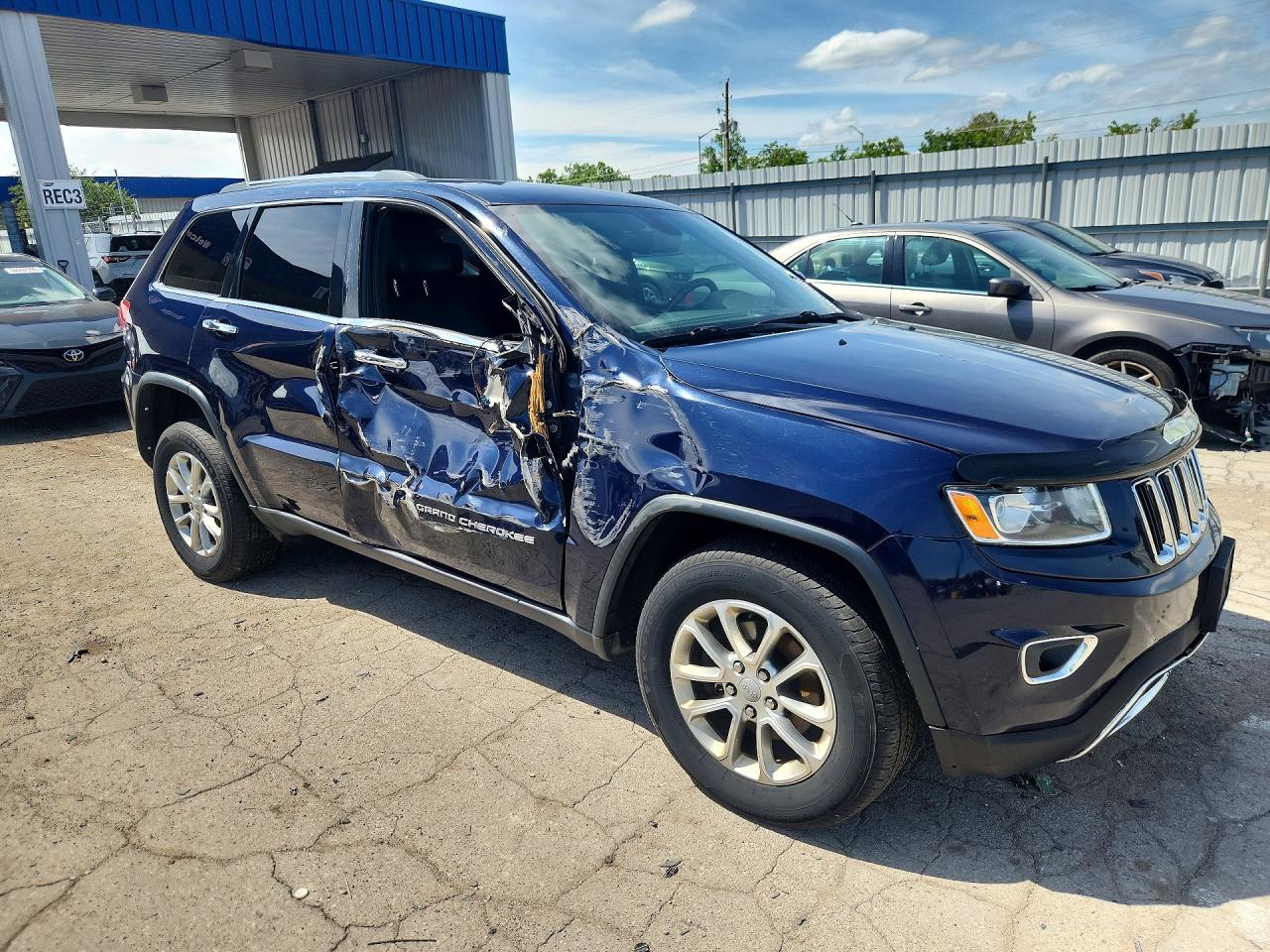 2014 Jeep Grand Cherokee Limited Blue vin: 1C4RJFBG8EC120961