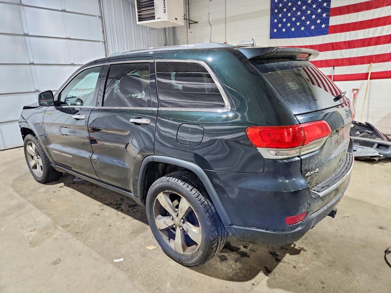 2014 Jeep Grand Cherokee Limited Green vin: 1C4RJFBG8EC123729