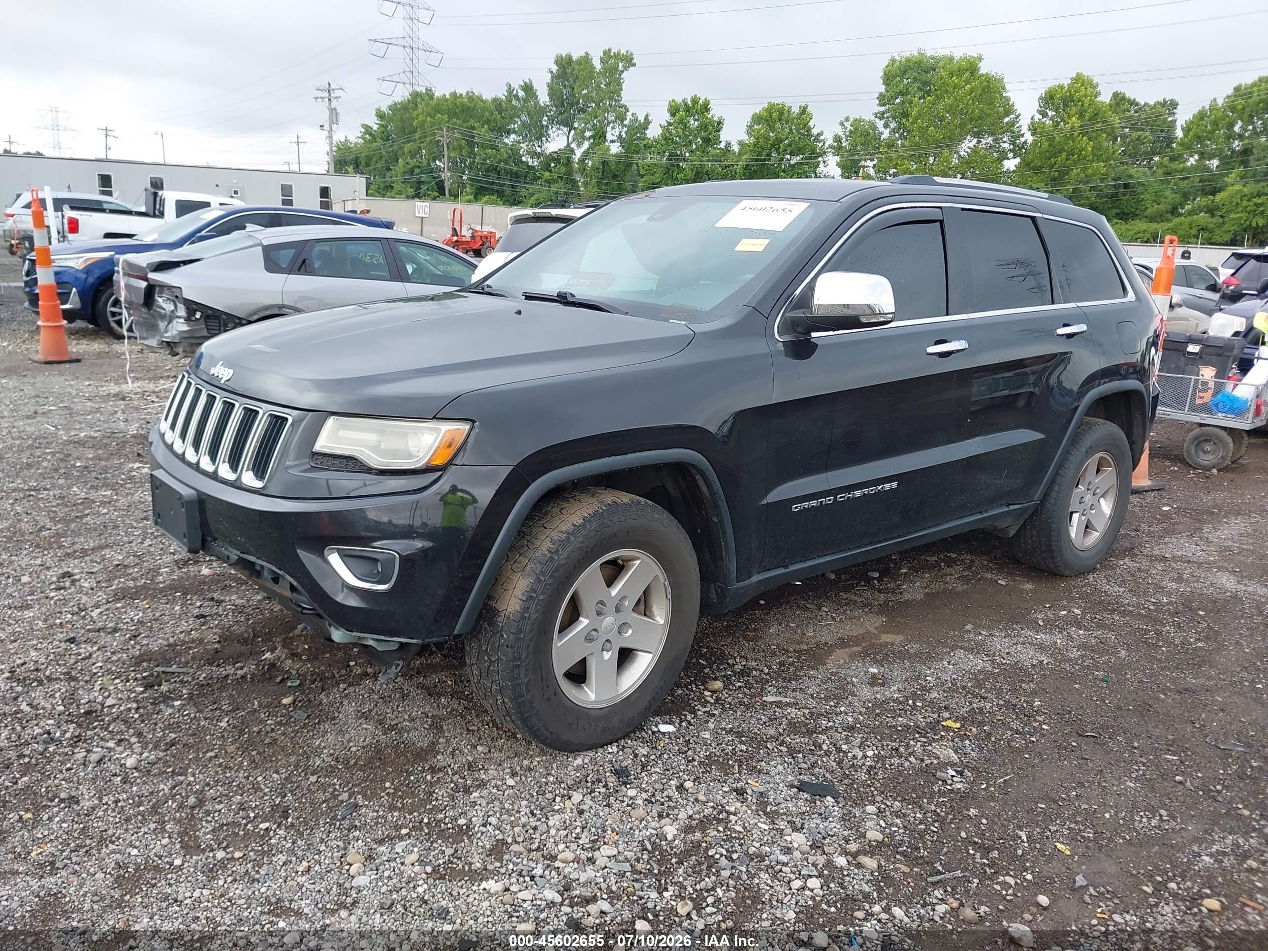 2014 Jeep Grand Cherokee Limited Black vin: 1C4RJFBG8EC152762