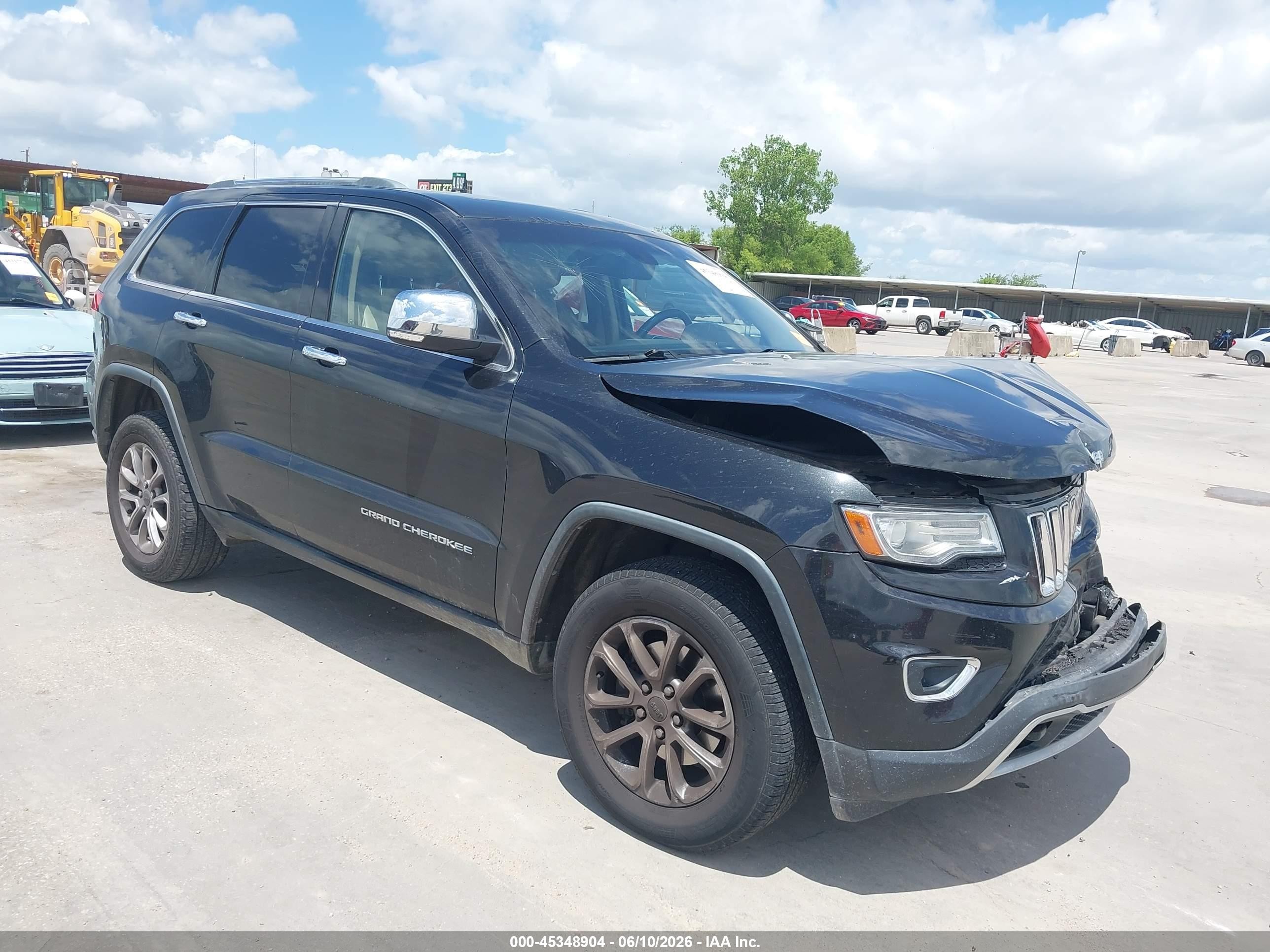 2014 Jeep Grand Cherokee Limited Black vin: 1C4RJFBG8EC226617