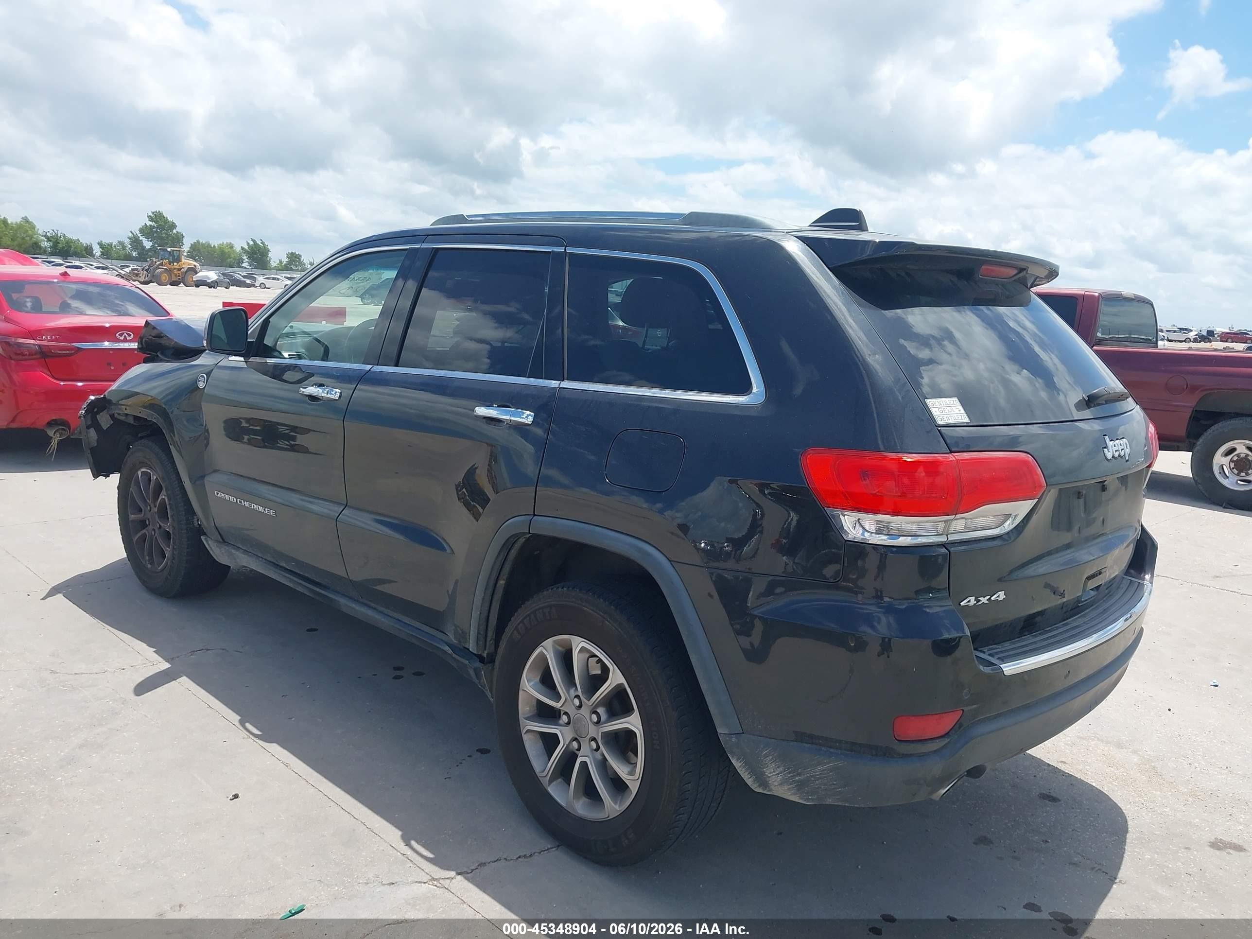 2014 Jeep Grand Cherokee Limited Black vin: 1C4RJFBG8EC226617
