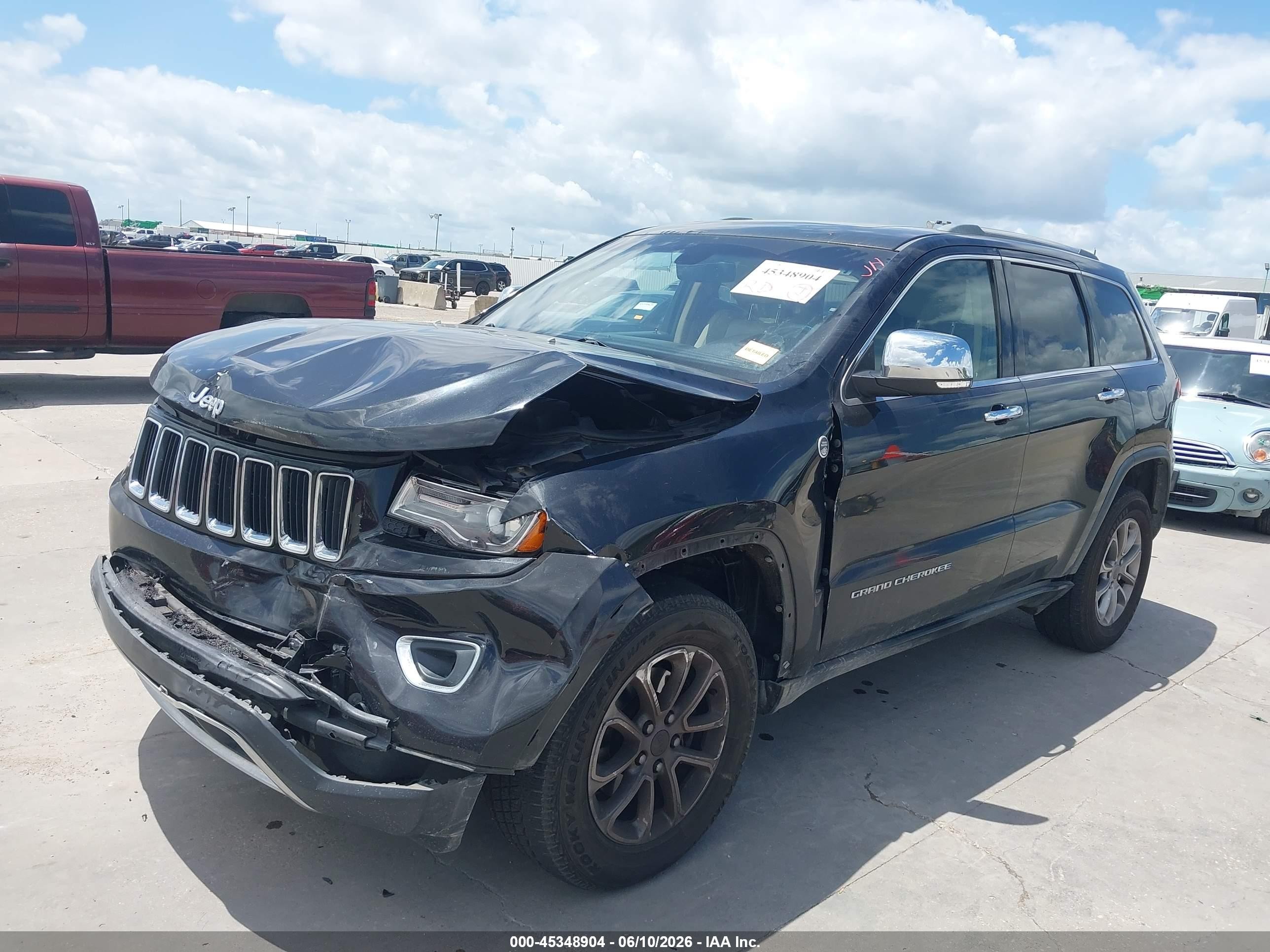 2014 Jeep Grand Cherokee Limited Black vin: 1C4RJFBG8EC226617