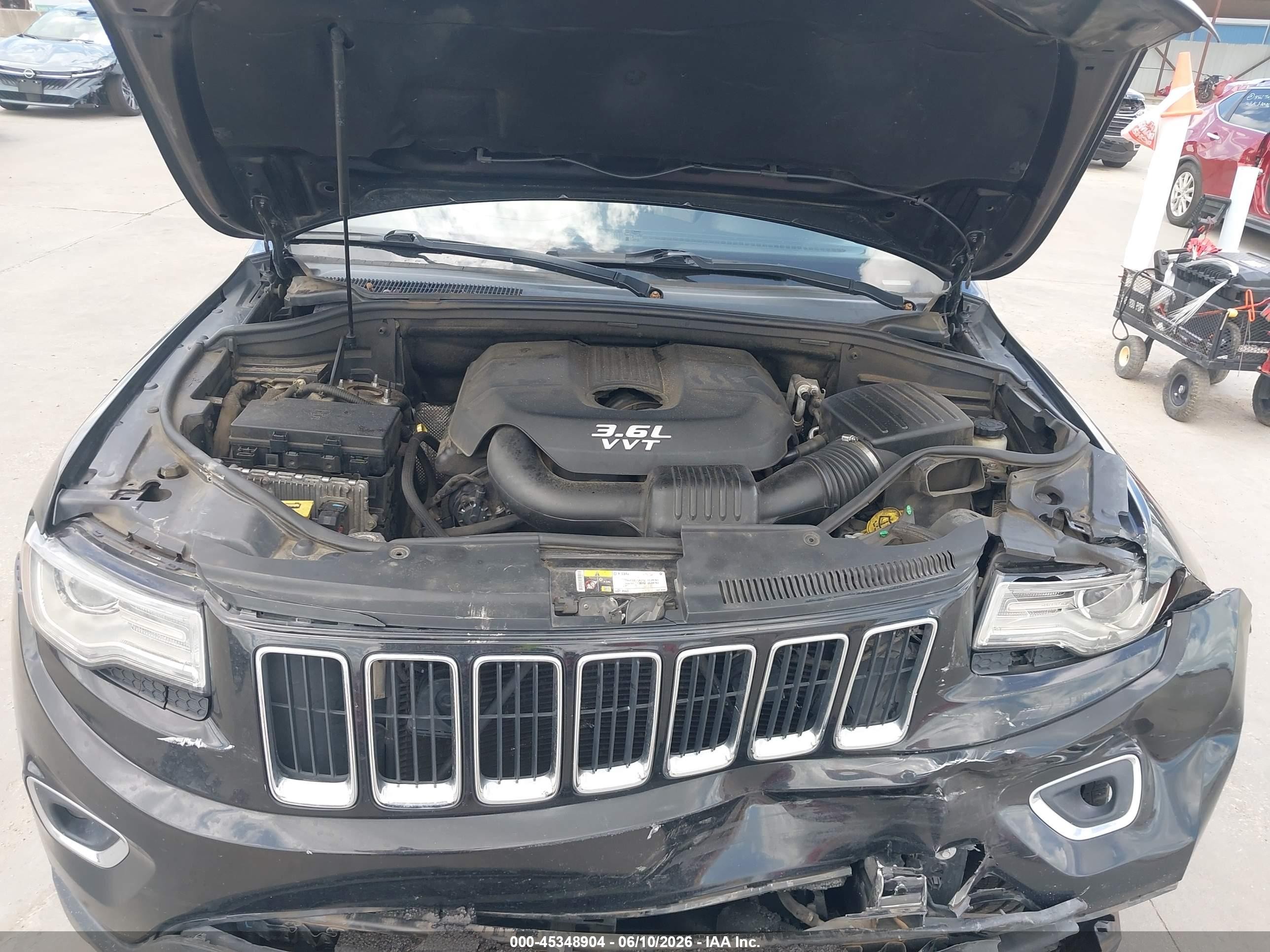 2014 Jeep Grand Cherokee Limited Black vin: 1C4RJFBG8EC226617