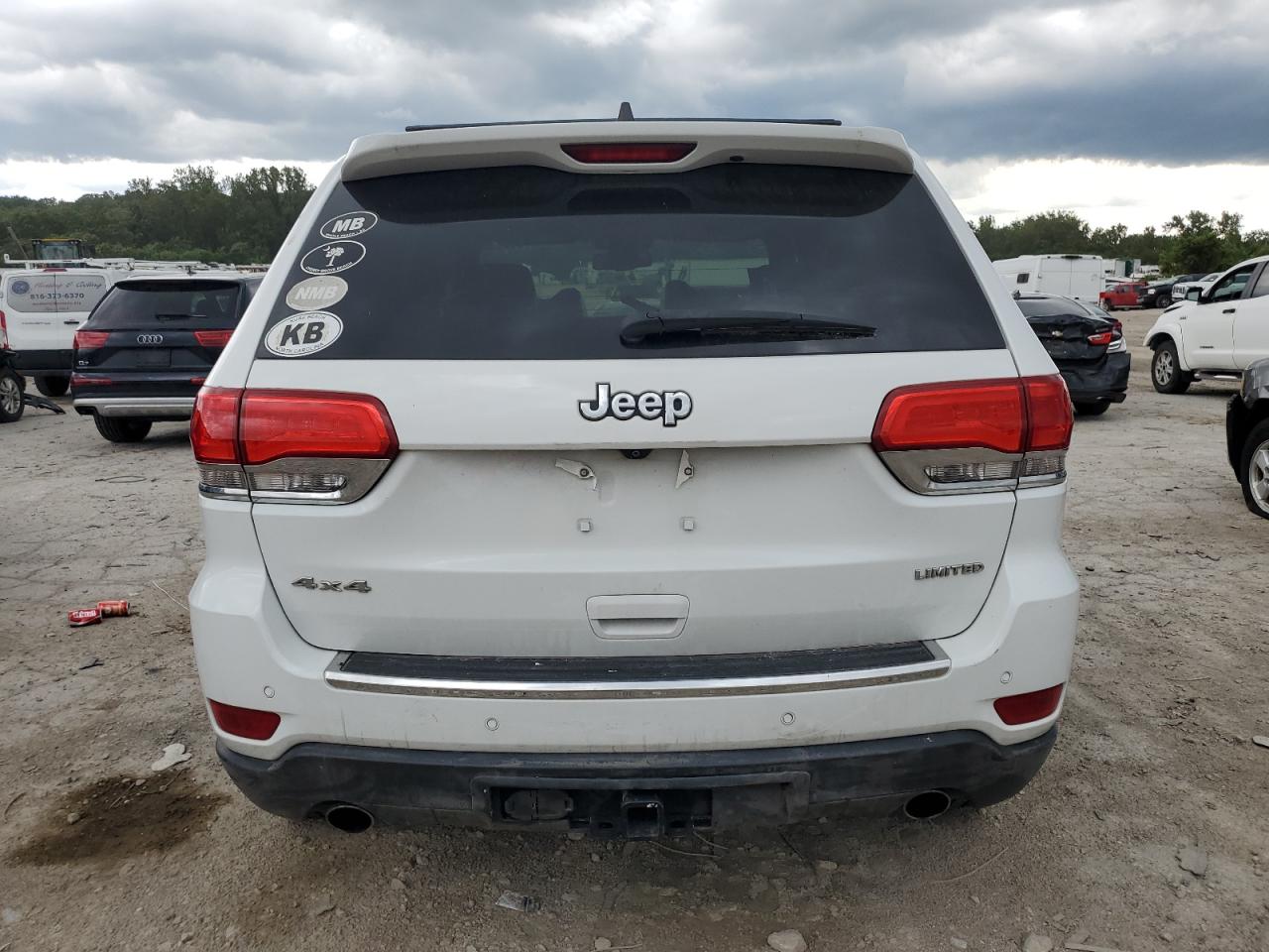 2014 Jeep Grand Cherokee Limited White vin: 1C4RJFBG8EC246883