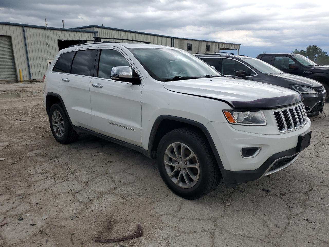2014 Jeep Grand Cherokee Limited White vin: 1C4RJFBG8EC246883