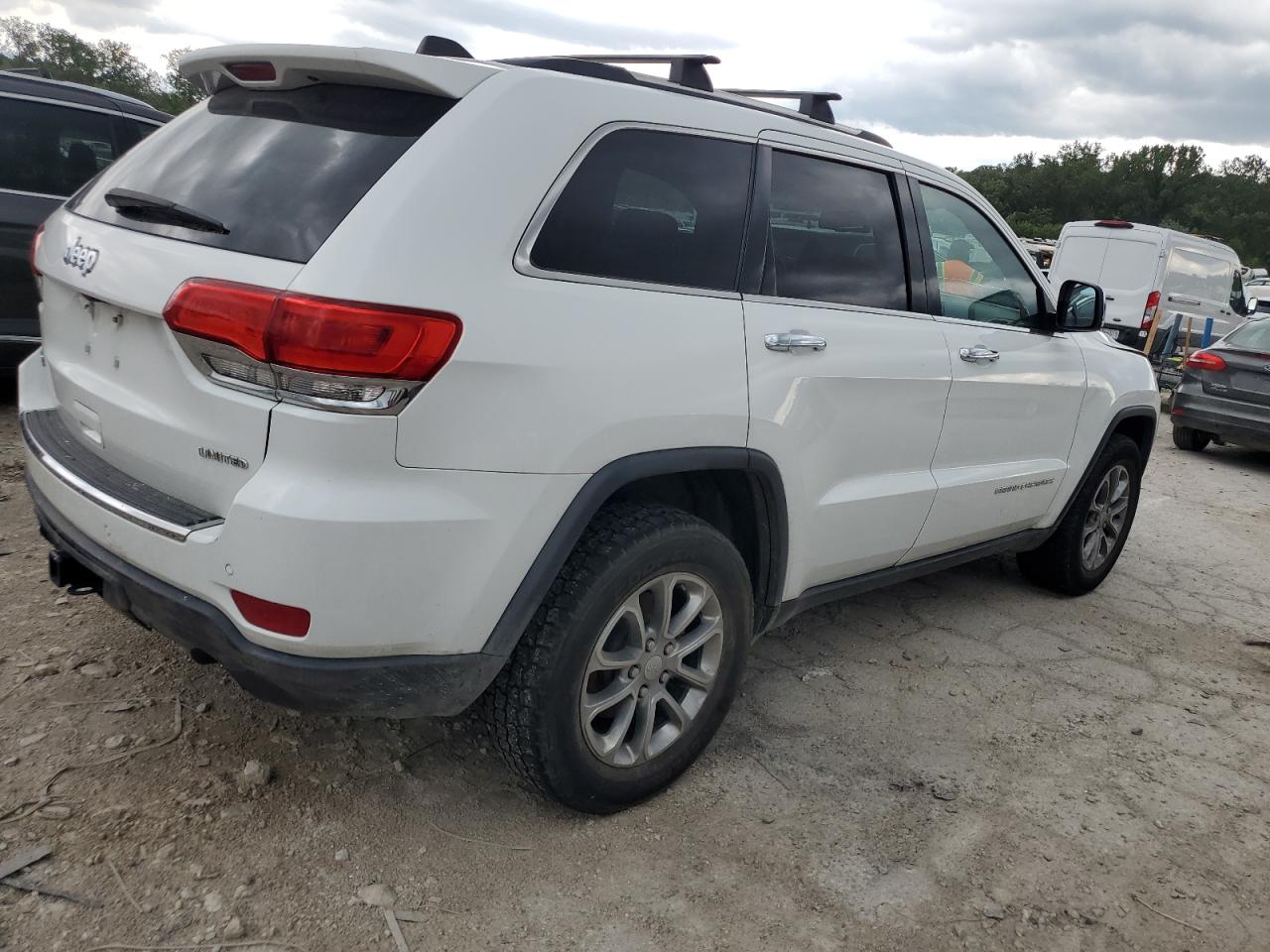 2014 Jeep Grand Cherokee Limited White vin: 1C4RJFBG8EC246883