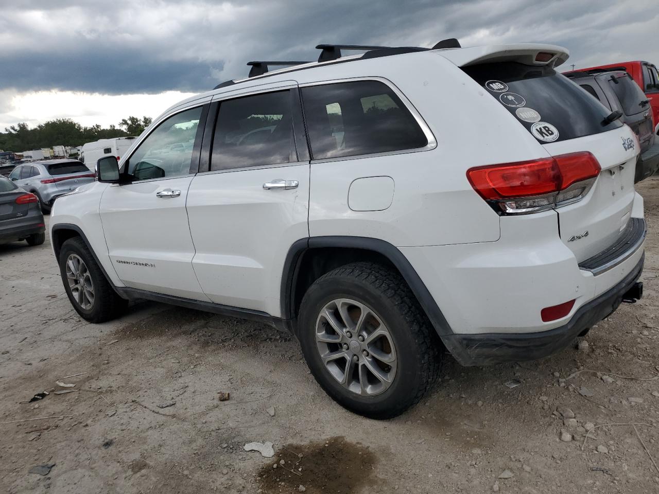 2014 Jeep Grand Cherokee Limited White vin: 1C4RJFBG8EC246883