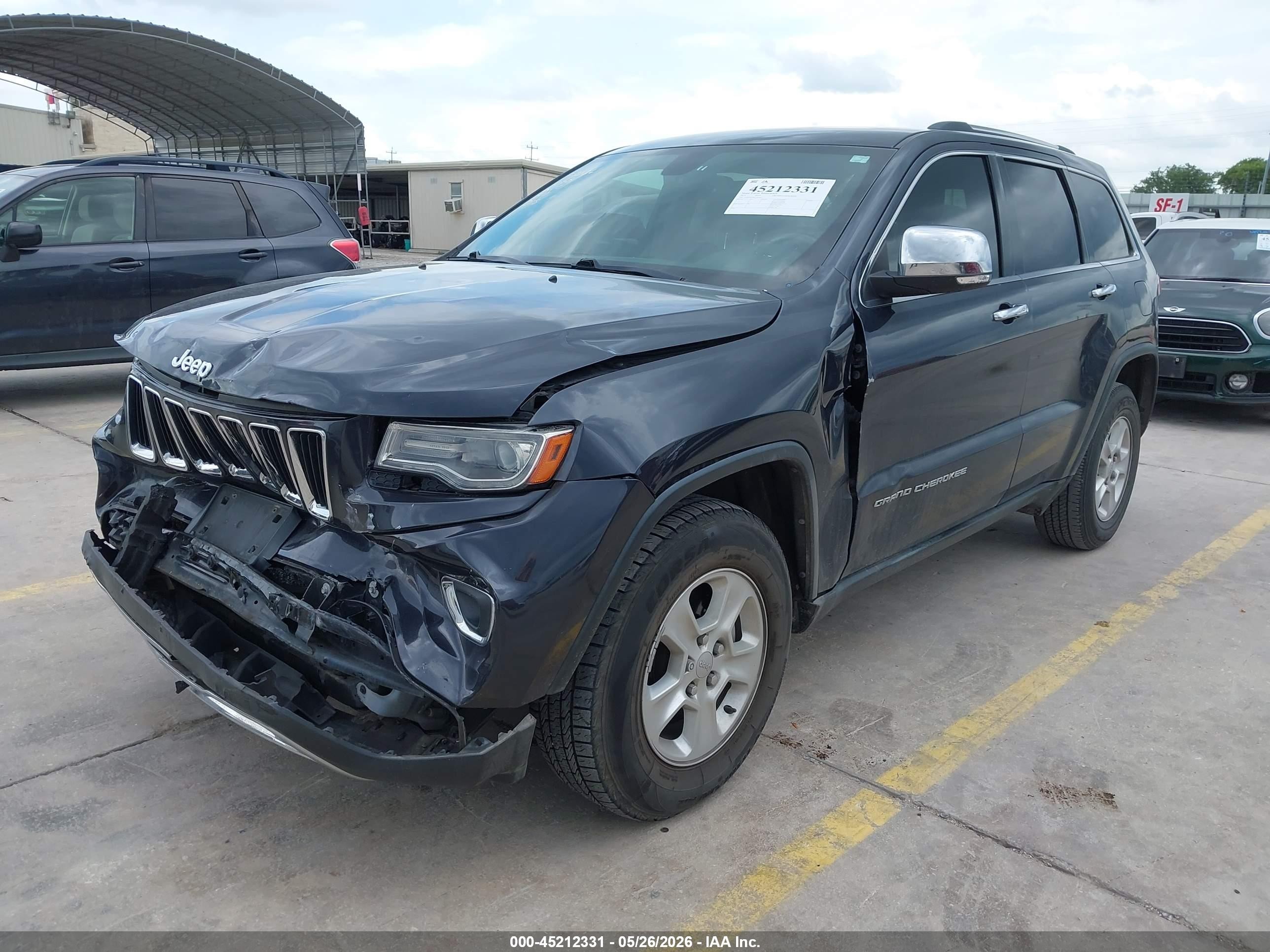 2014 Jeep Grand Cherokee Limited Gray vin: 1C4RJFBG8EC264932