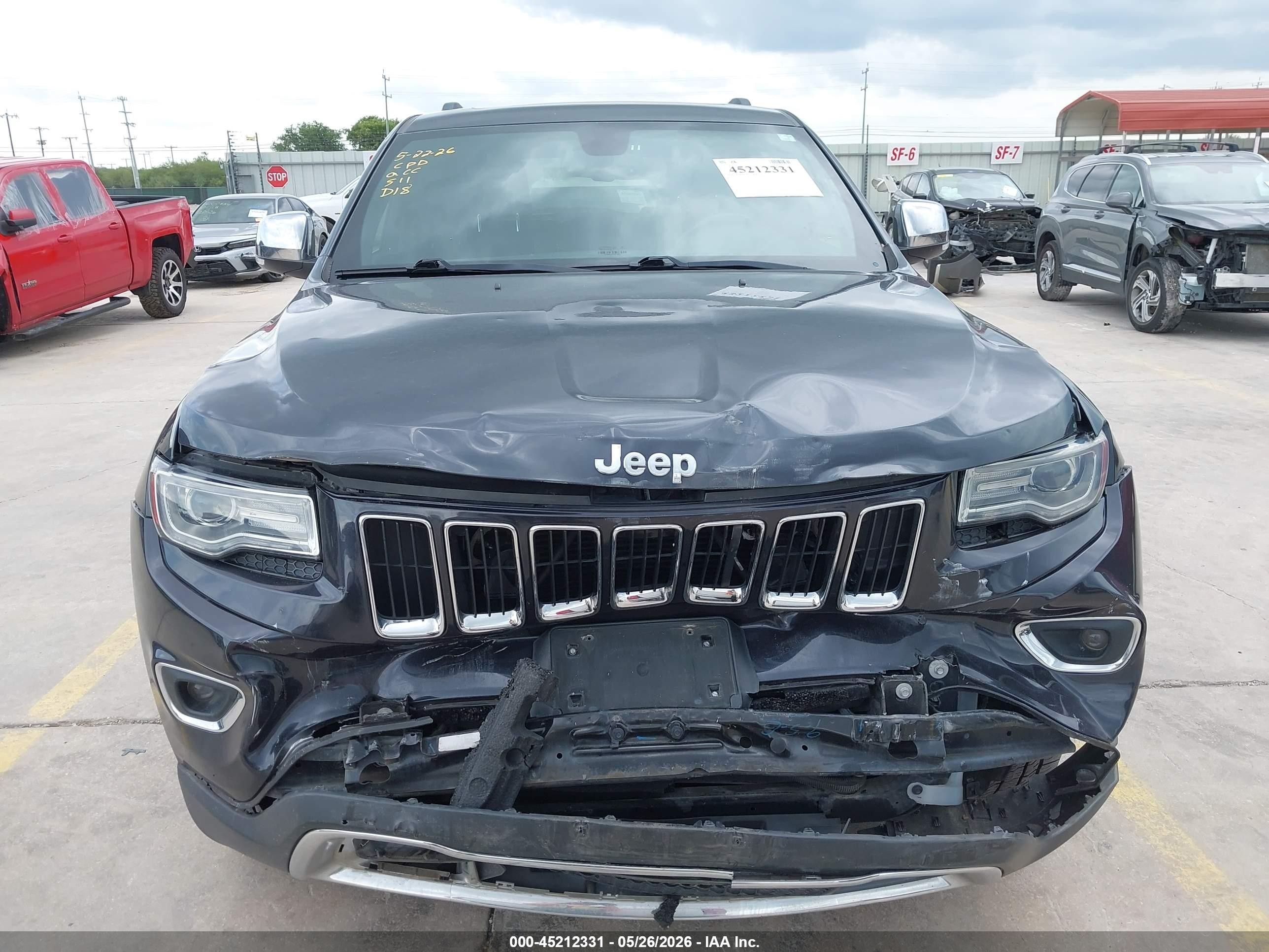 2014 Jeep Grand Cherokee Limited Gray vin: 1C4RJFBG8EC264932