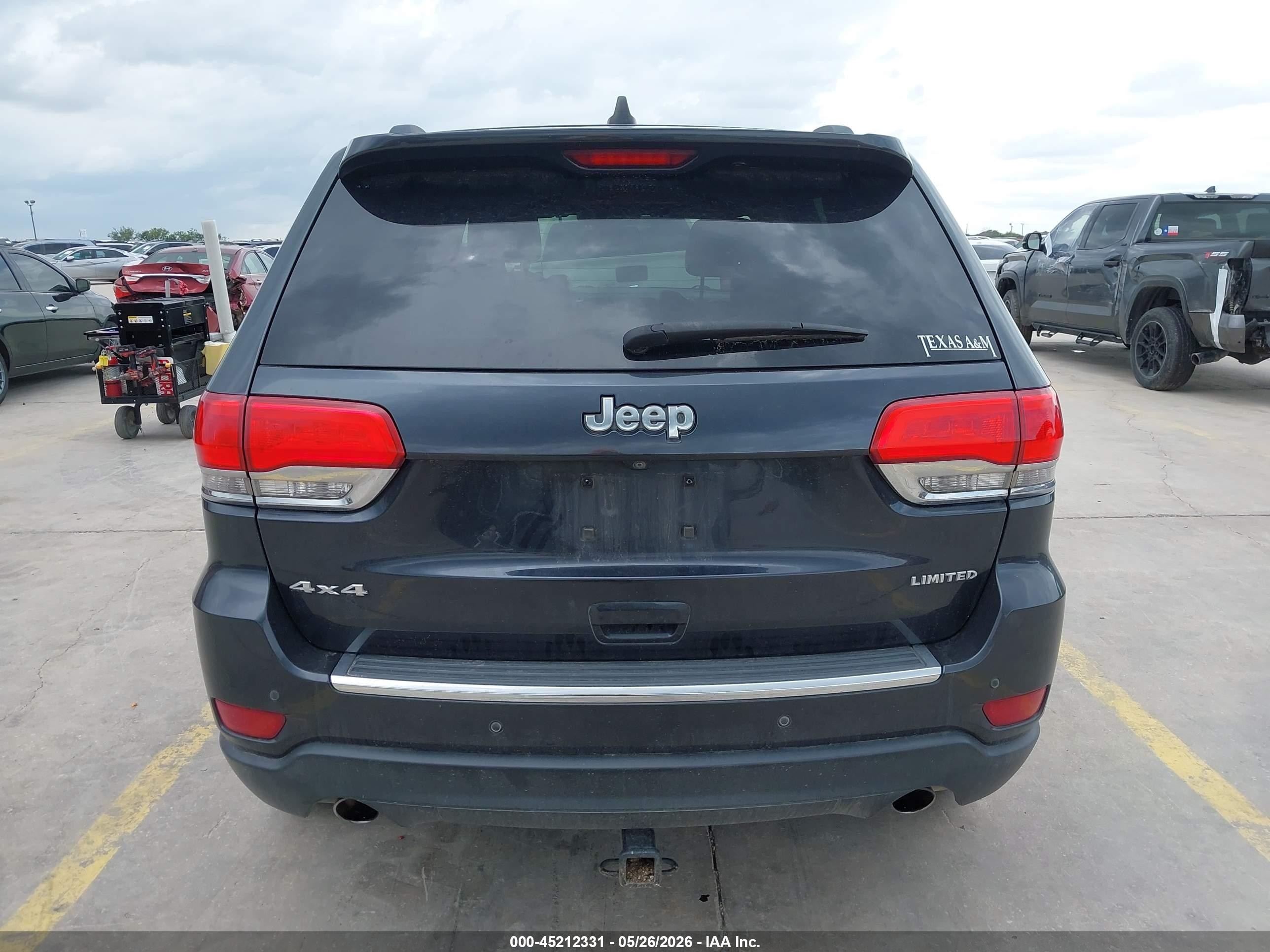 2014 Jeep Grand Cherokee Limited Gray vin: 1C4RJFBG8EC264932