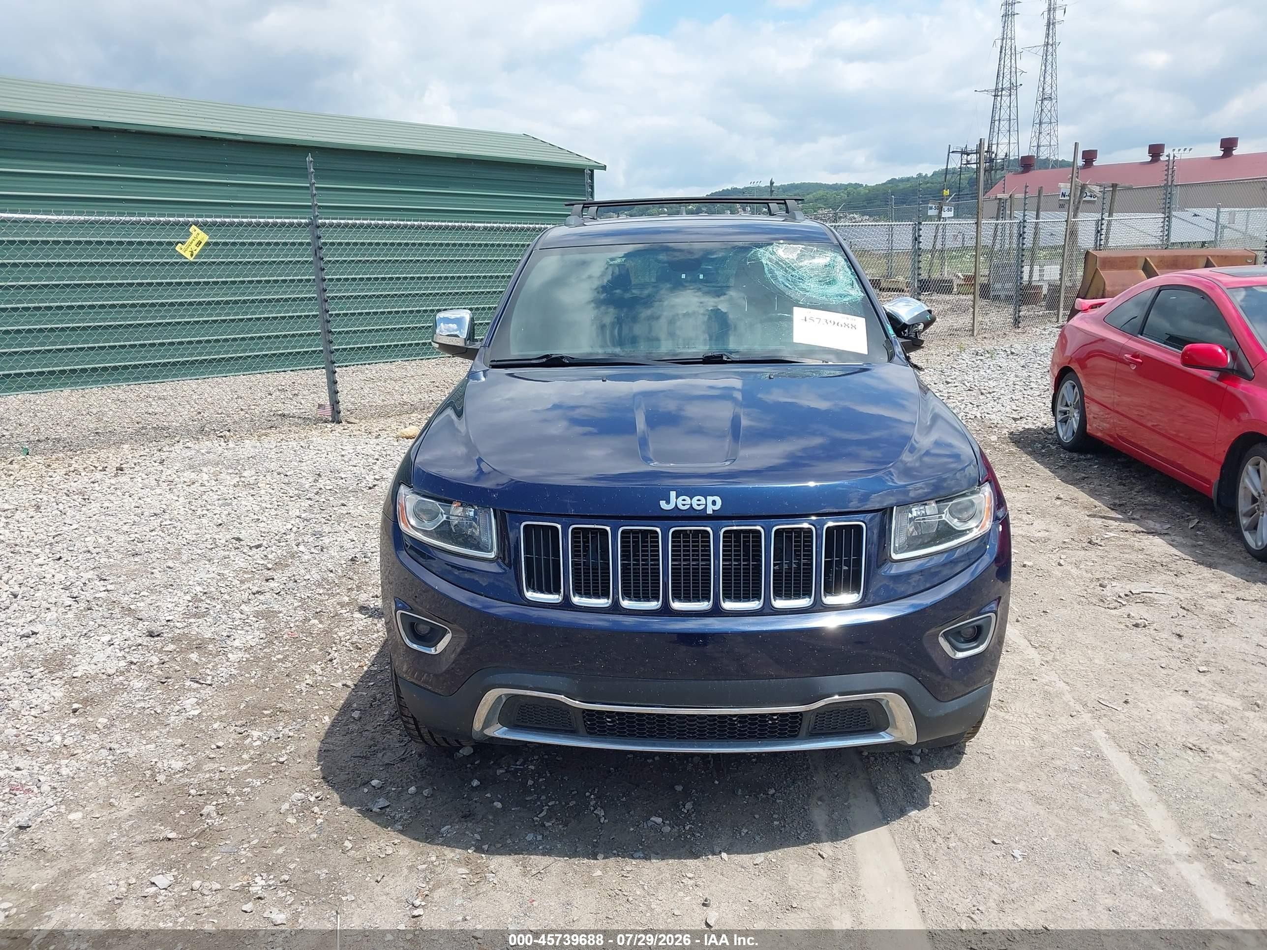 2014 Jeep Grand Cherokee Limited Синий vin: 1C4RJFBG8EC275963