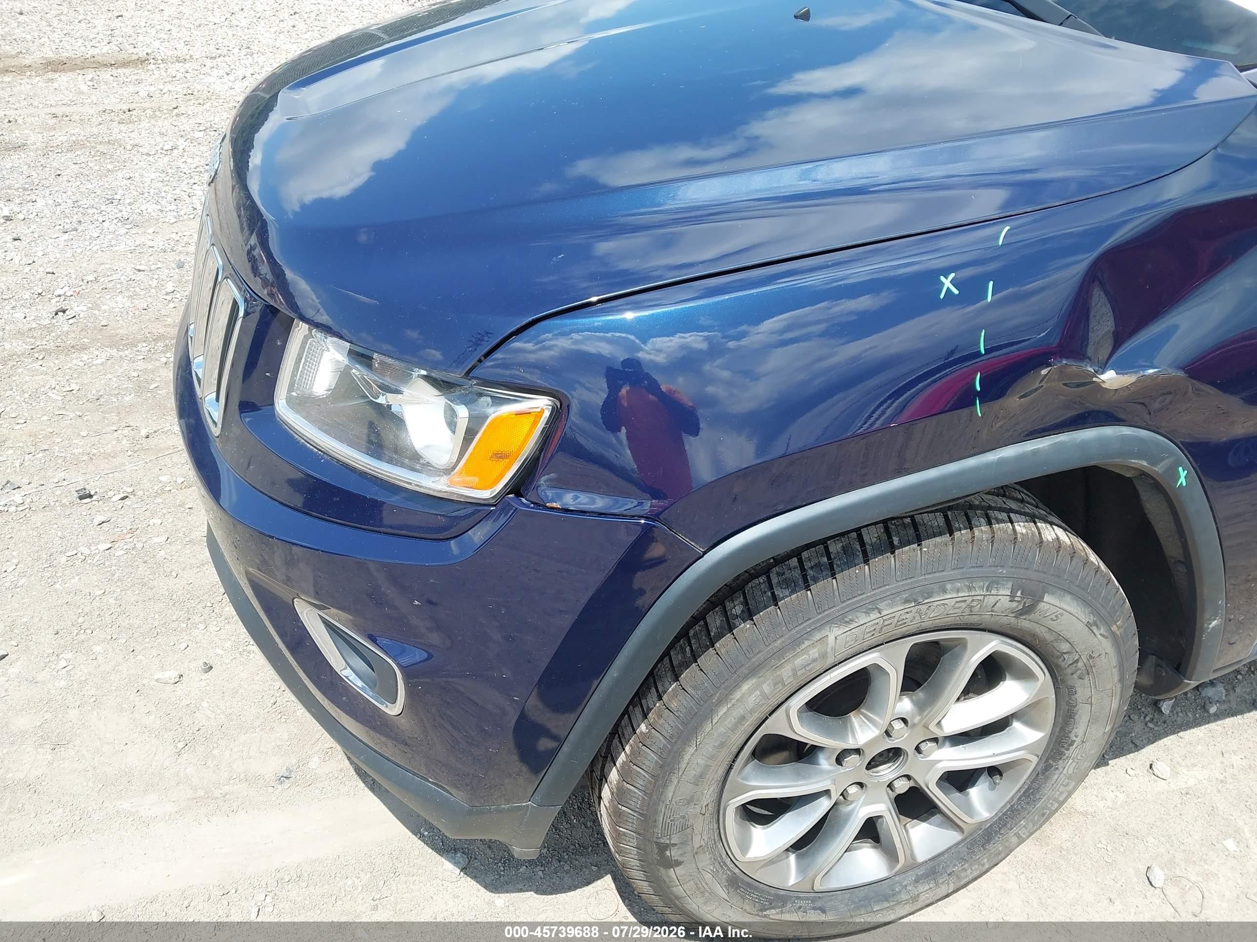 2014 Jeep Grand Cherokee Limited Синий vin: 1C4RJFBG8EC275963
