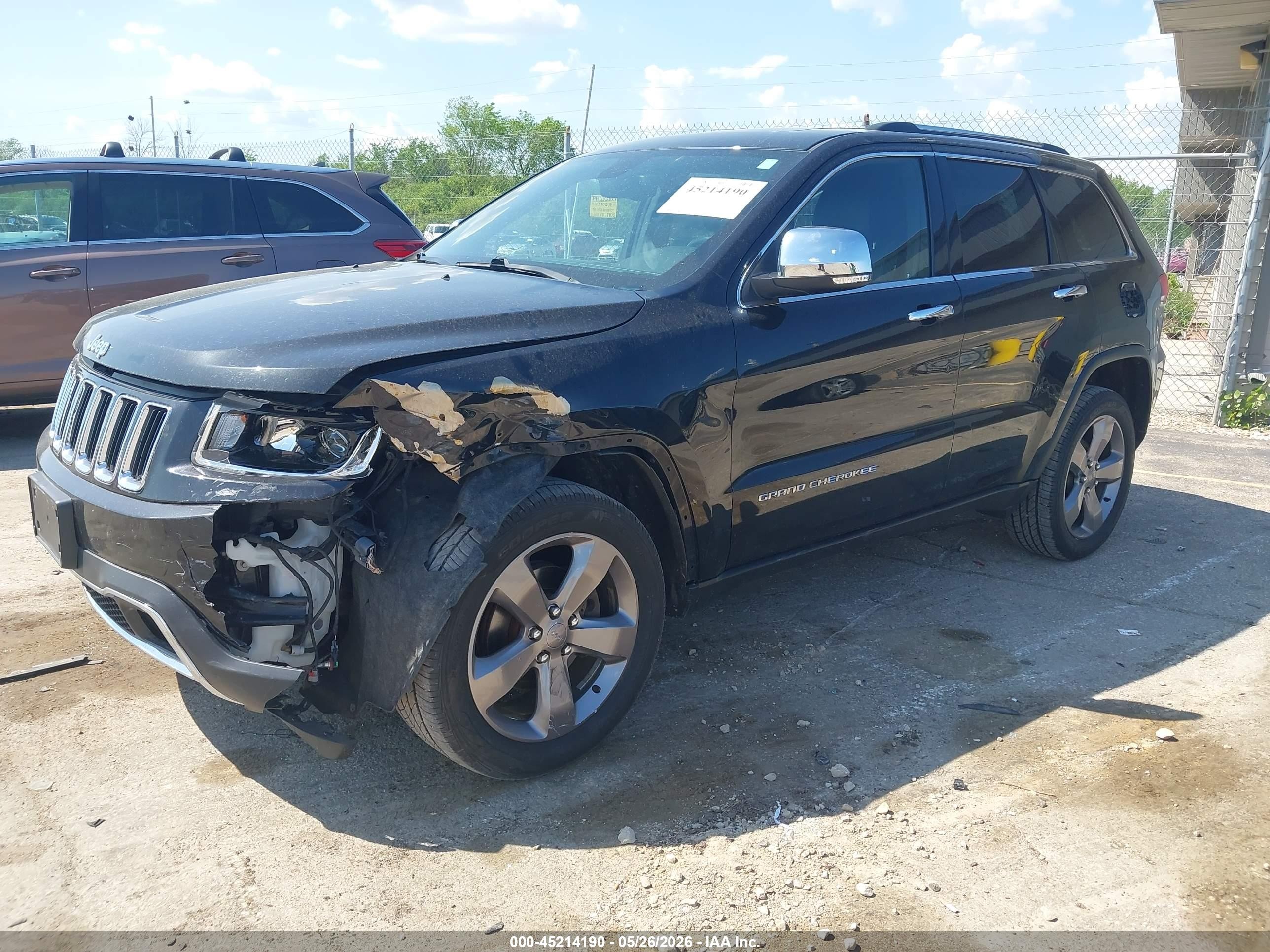 2014 Jeep Grand Cherokee Limited Black vin: 1C4RJFBG8EC280466