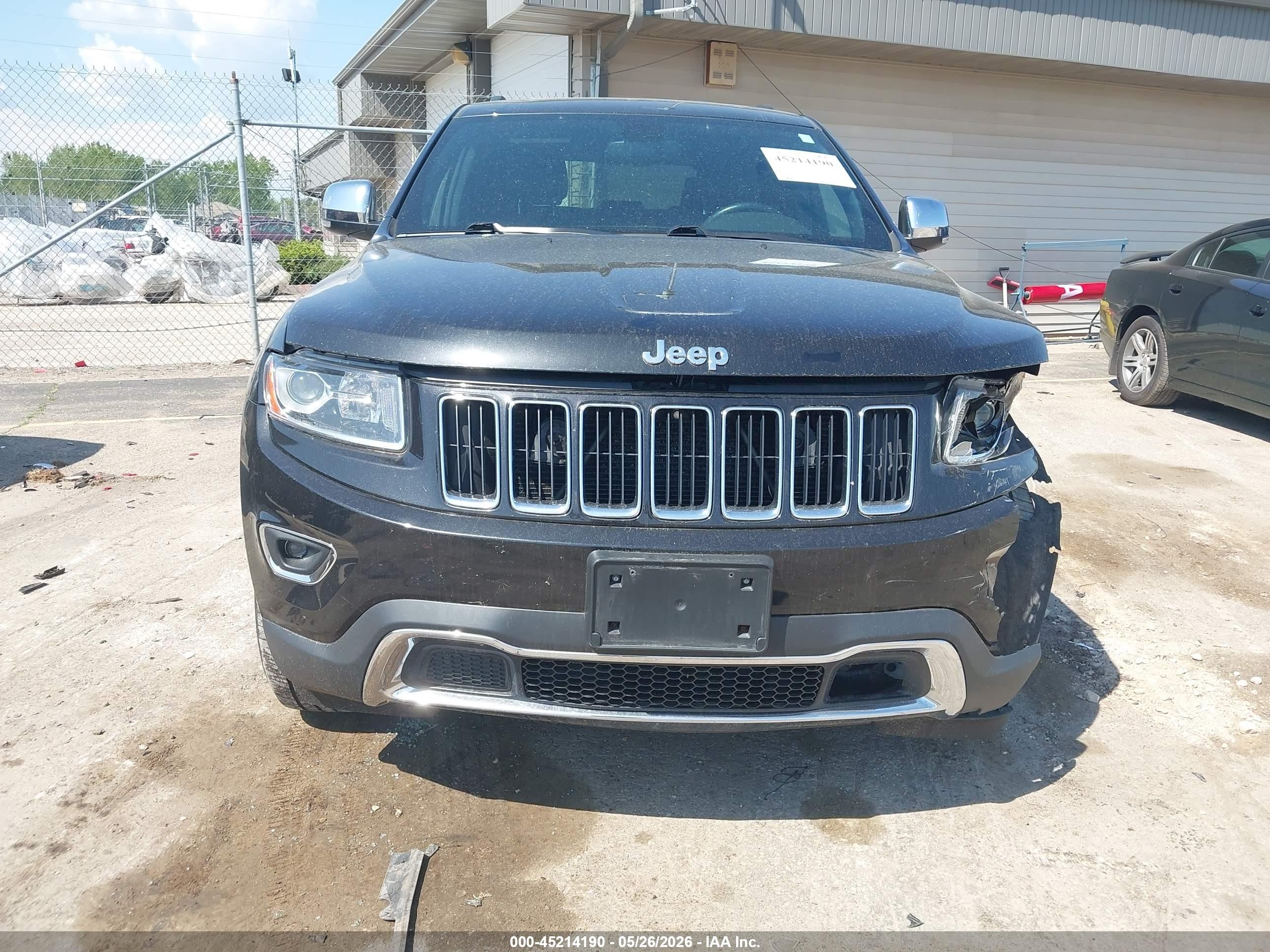 2014 Jeep Grand Cherokee Limited Black vin: 1C4RJFBG8EC280466