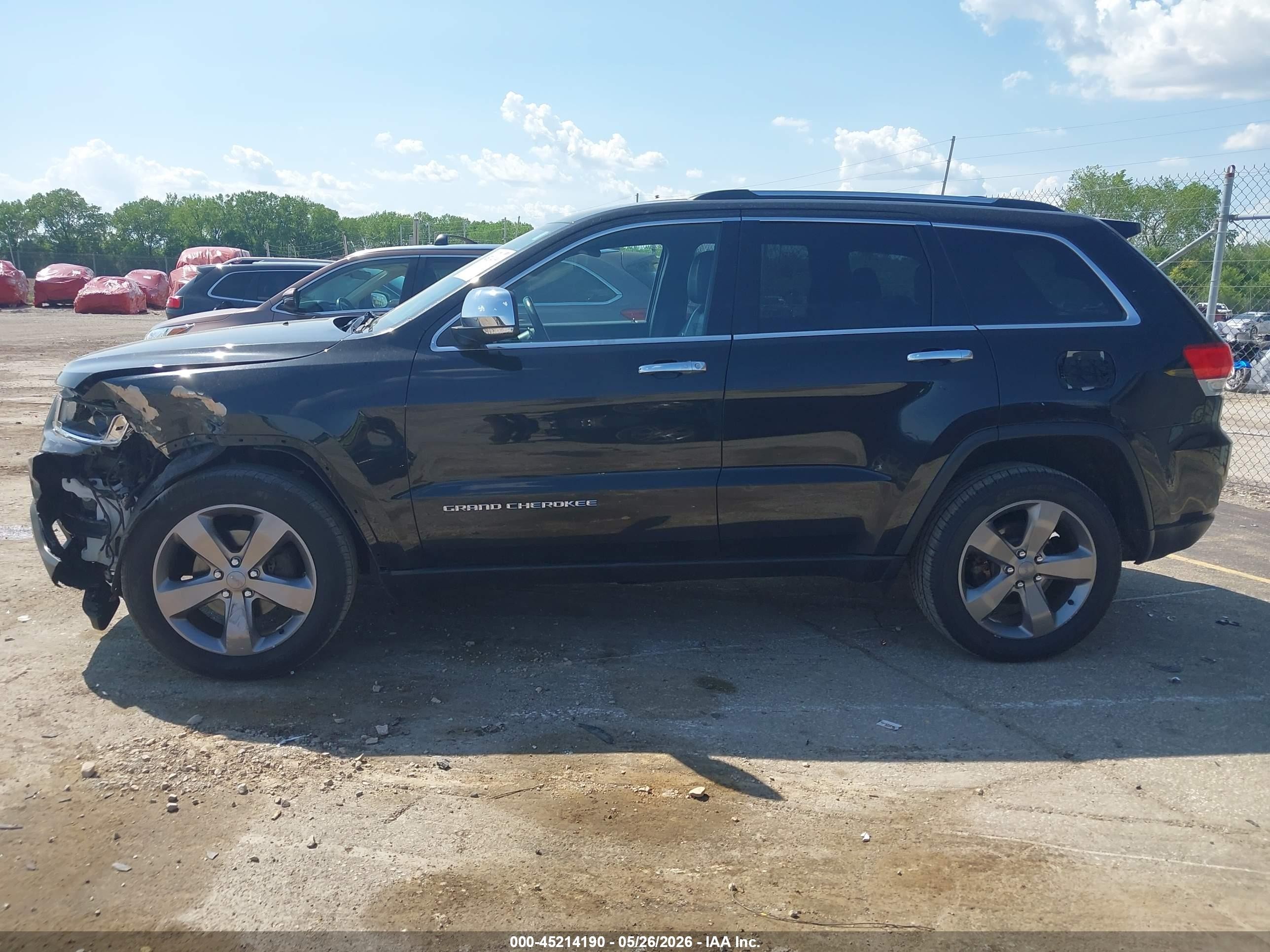 2014 Jeep Grand Cherokee Limited Black vin: 1C4RJFBG8EC280466