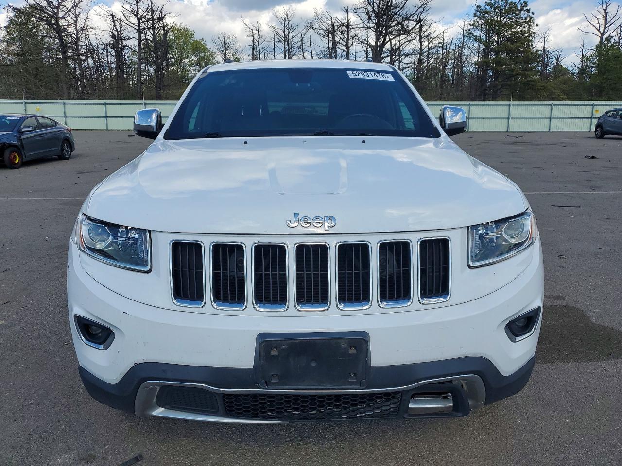 2014 Jeep Grand Cherokee Limited White vin: 1C4RJFBG8EC294402
